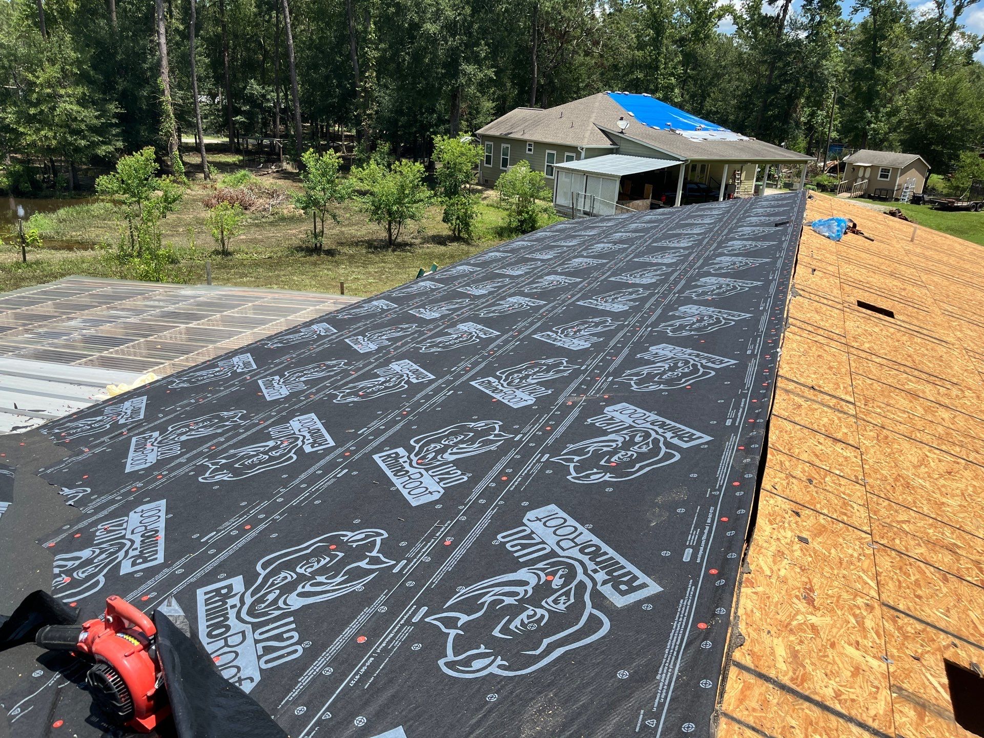 Residential Roofing Installation using Owen's Corning Duration (Lifetime) Shingles by Roof Repair Company