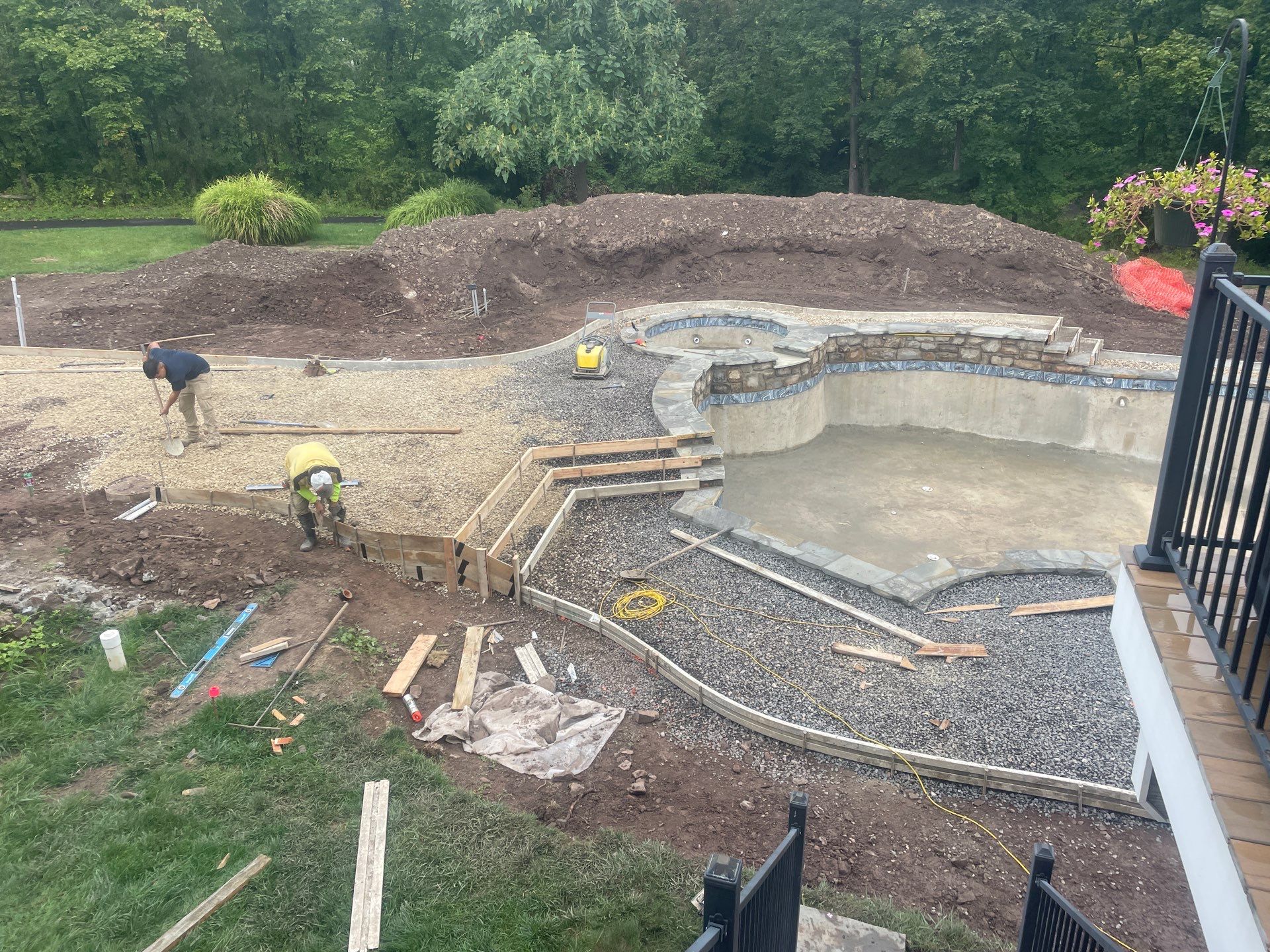 Stamped Concrete Pool Deck  by Architectural Concrete Design