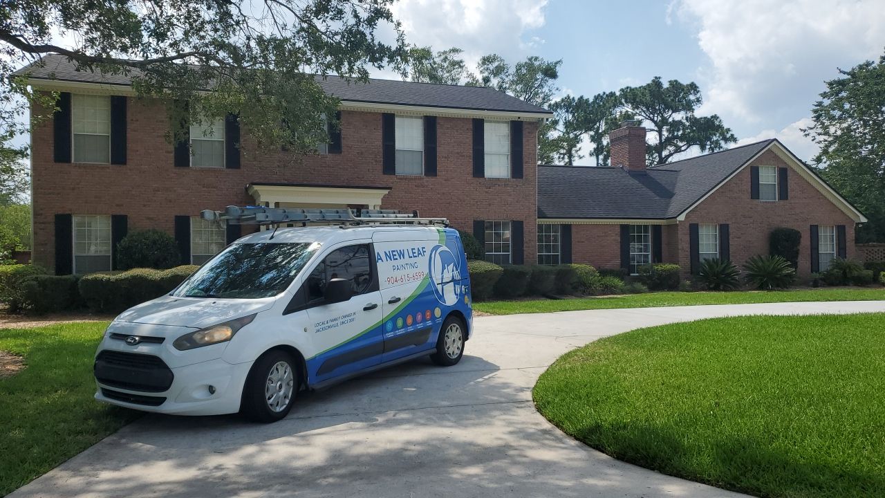 Deerwood Interior and exterior house painting project in Jacksonville, FL by A New Leaf Painting, LLC