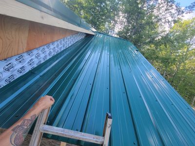 New Metal Roof using All Thats Metal 29g Currigated 