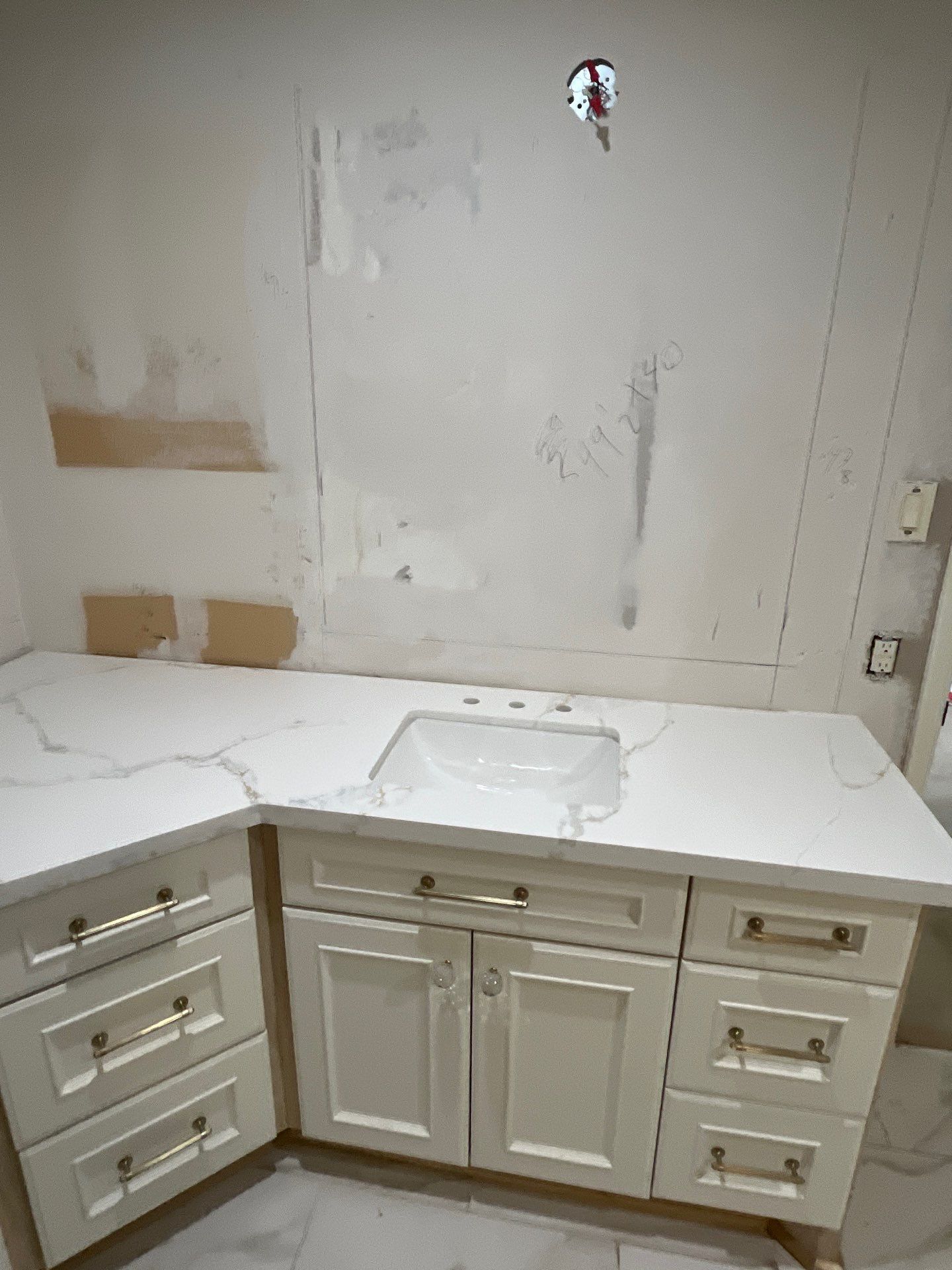 Bathroom Remodel with Water Mitigation Equipment | LT Contractors by L&T General Contractors and Restoration INC