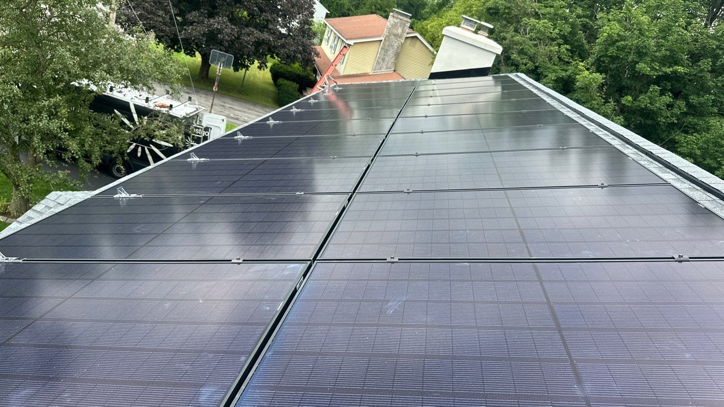 Solar Panel Installation With Snow Guards by Infinity Solar Systems
