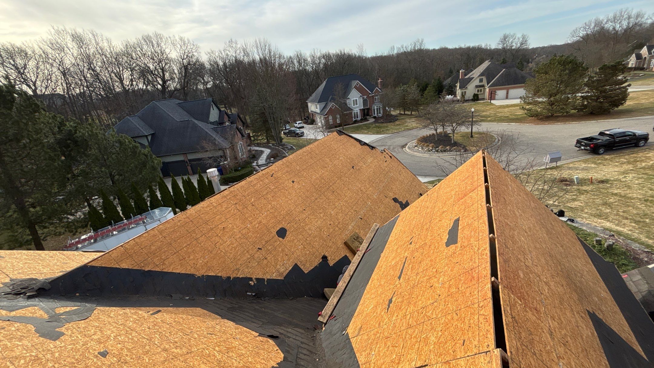 Roof Replacement using CertainTeed Landmark Moire Black by 180 Contractors