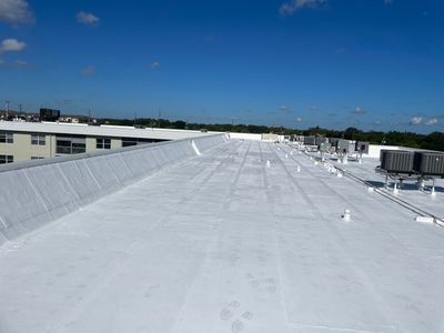 Commercial Flat Roof Waterproofing and Reflective Coating in Boca Raton