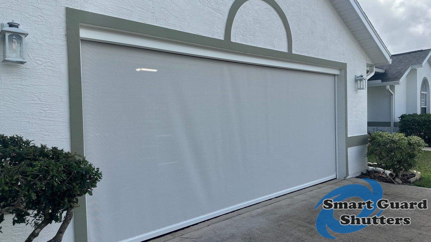Retractable Sreen in White  by Smart Guard Shutters