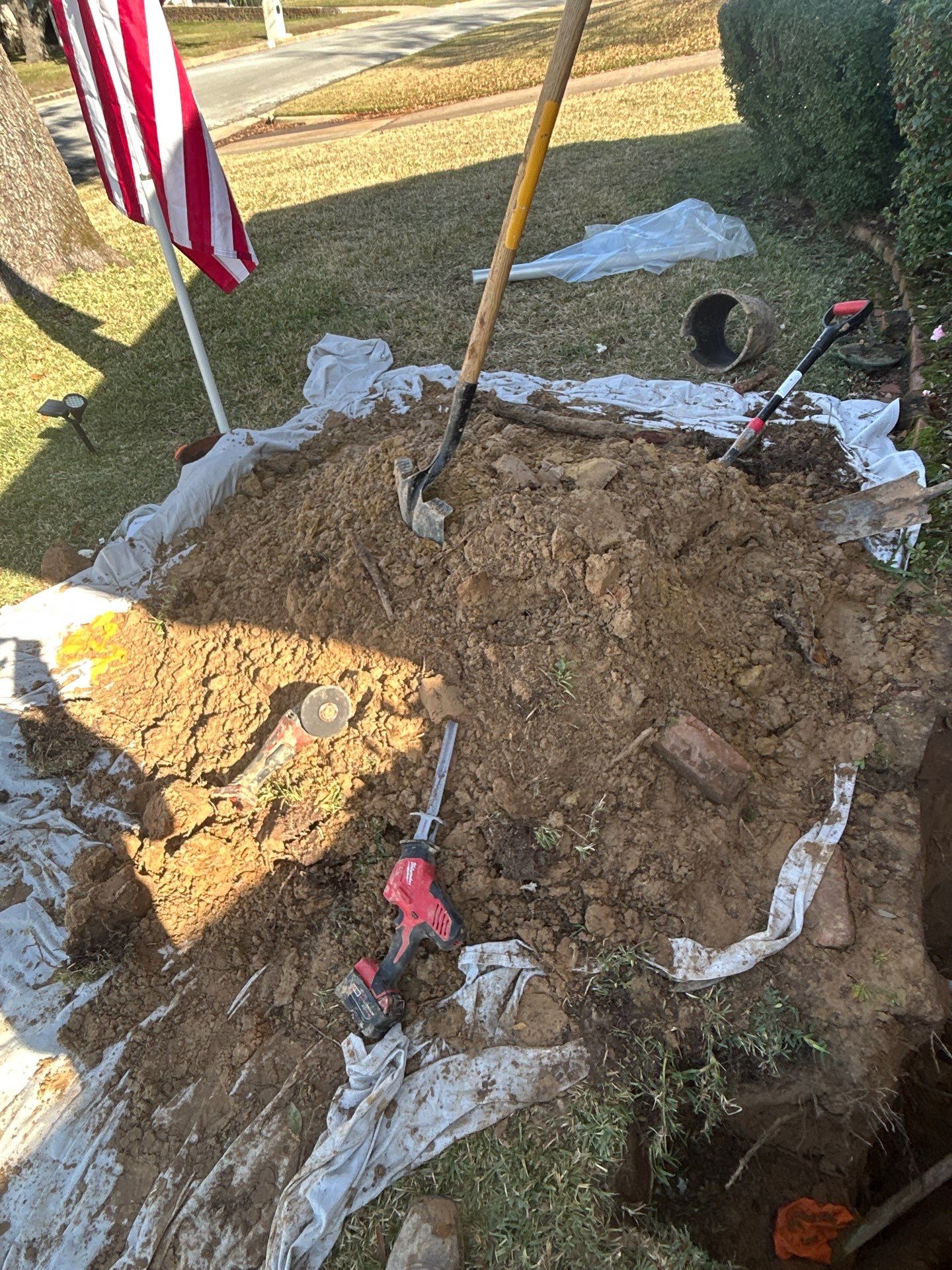 Drain Repair Project in Tyler by Rub-A-Dub Plumbing