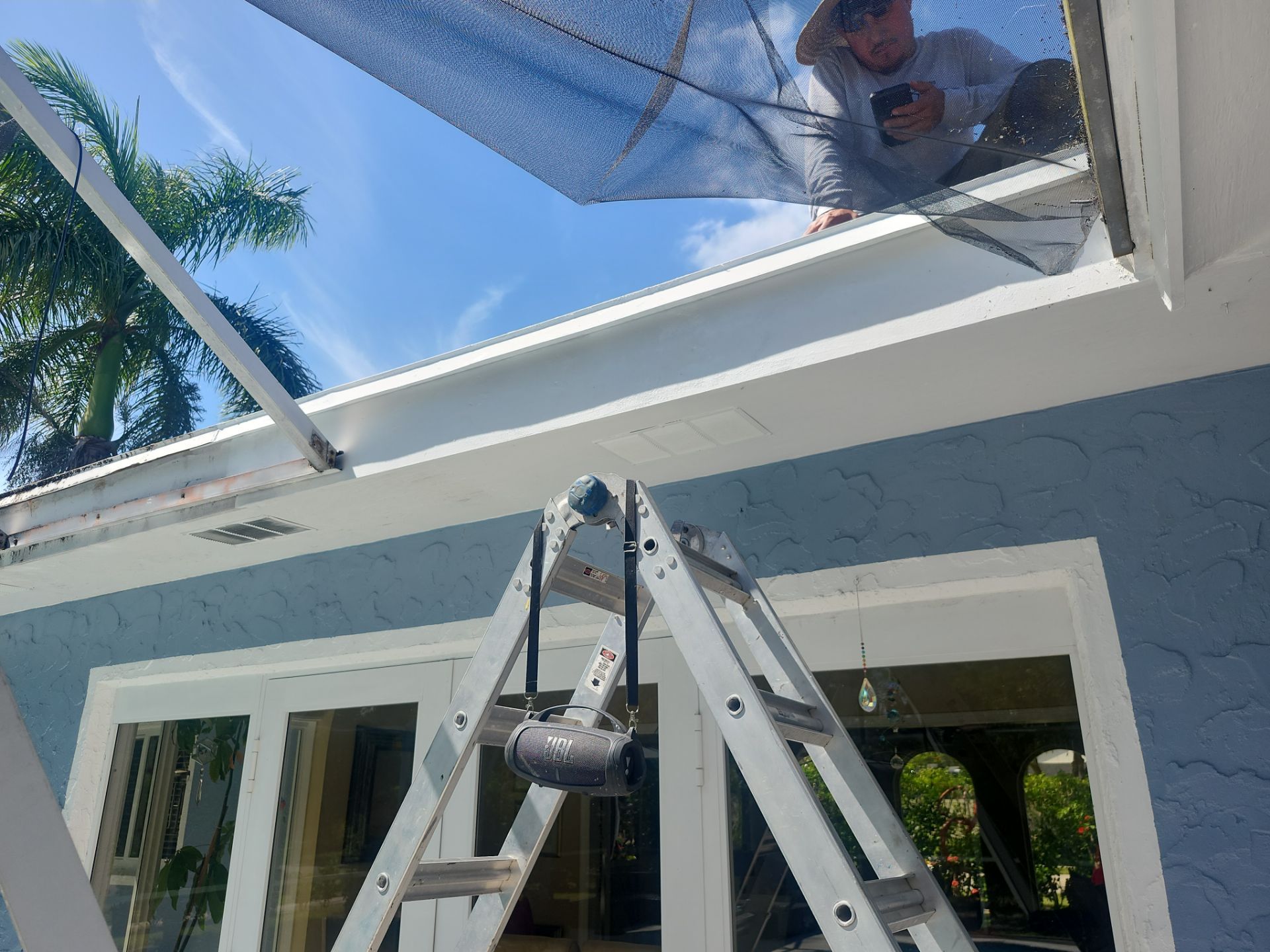 Residential Roof Repair and Exterior Soffit Renovation in Boca Raton by Aastro Roofing