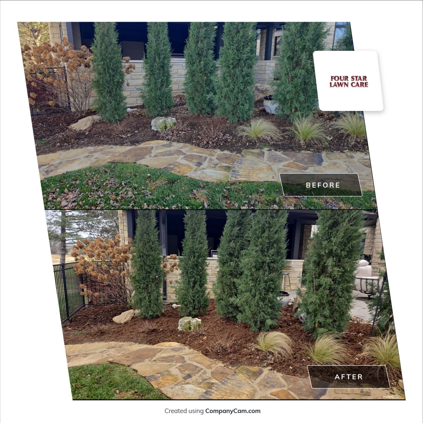 Project in Wichita by Four Star Lawn Care