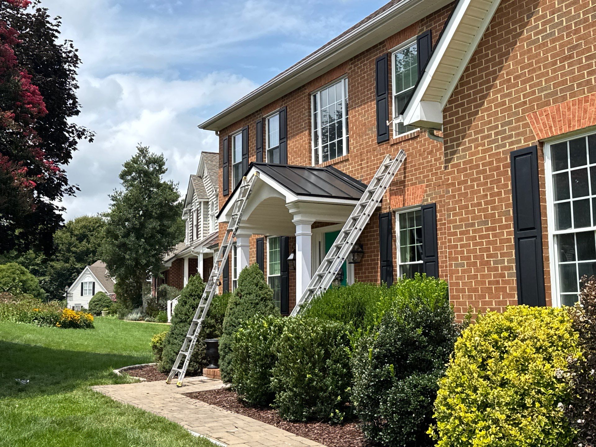 Standing Seam Metal Porch Roof Installation in Mechanicsville, VA by Cade Construction
