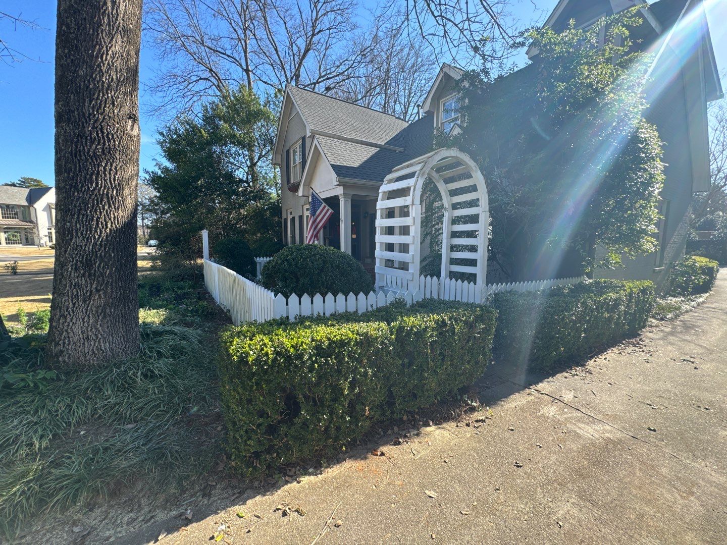 Montcrest - Fence by Pillar and Pine