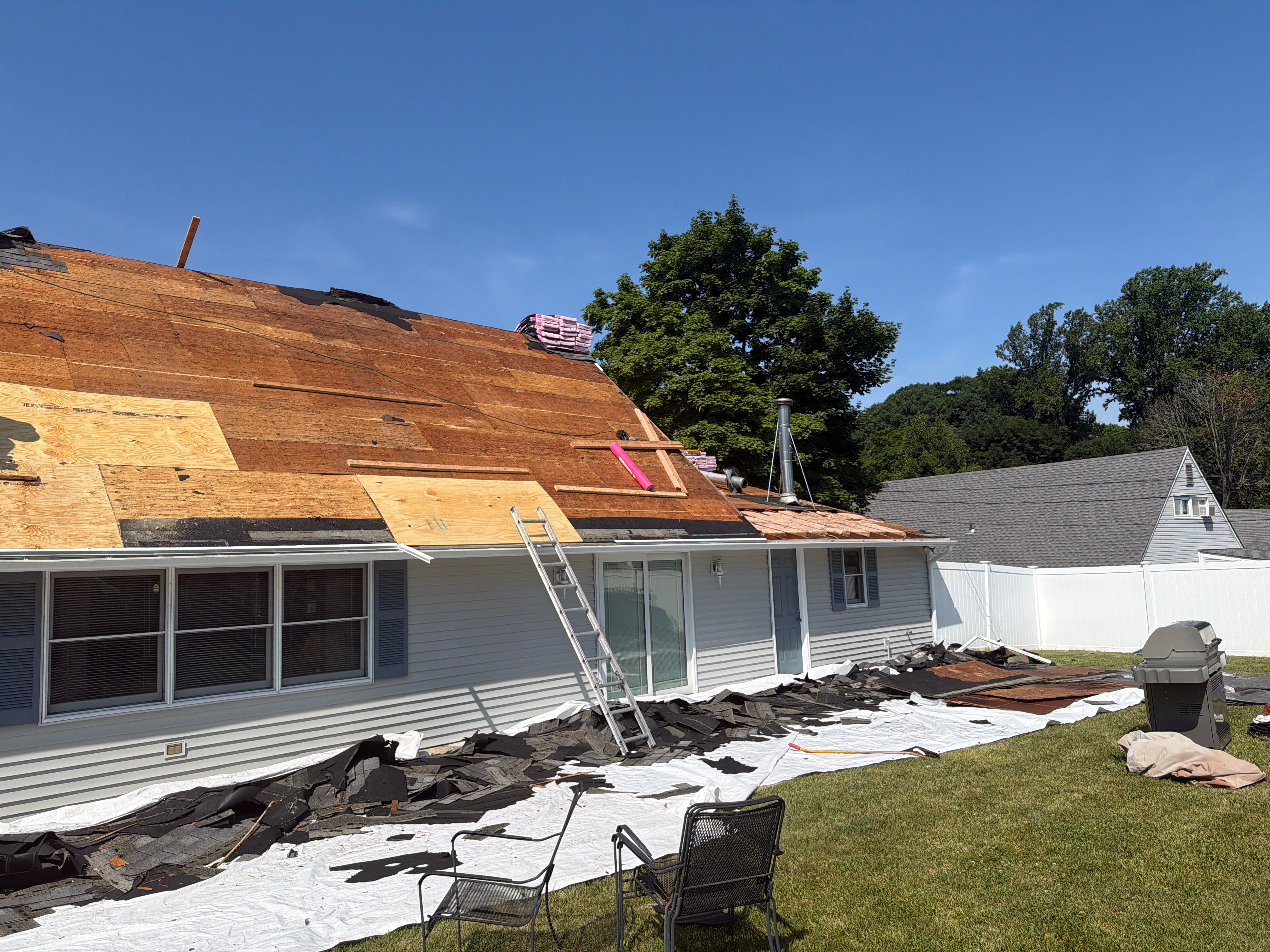 Full Roof Replacement and Plywood Decking Installation in Levittown by Stofan Construction LLC