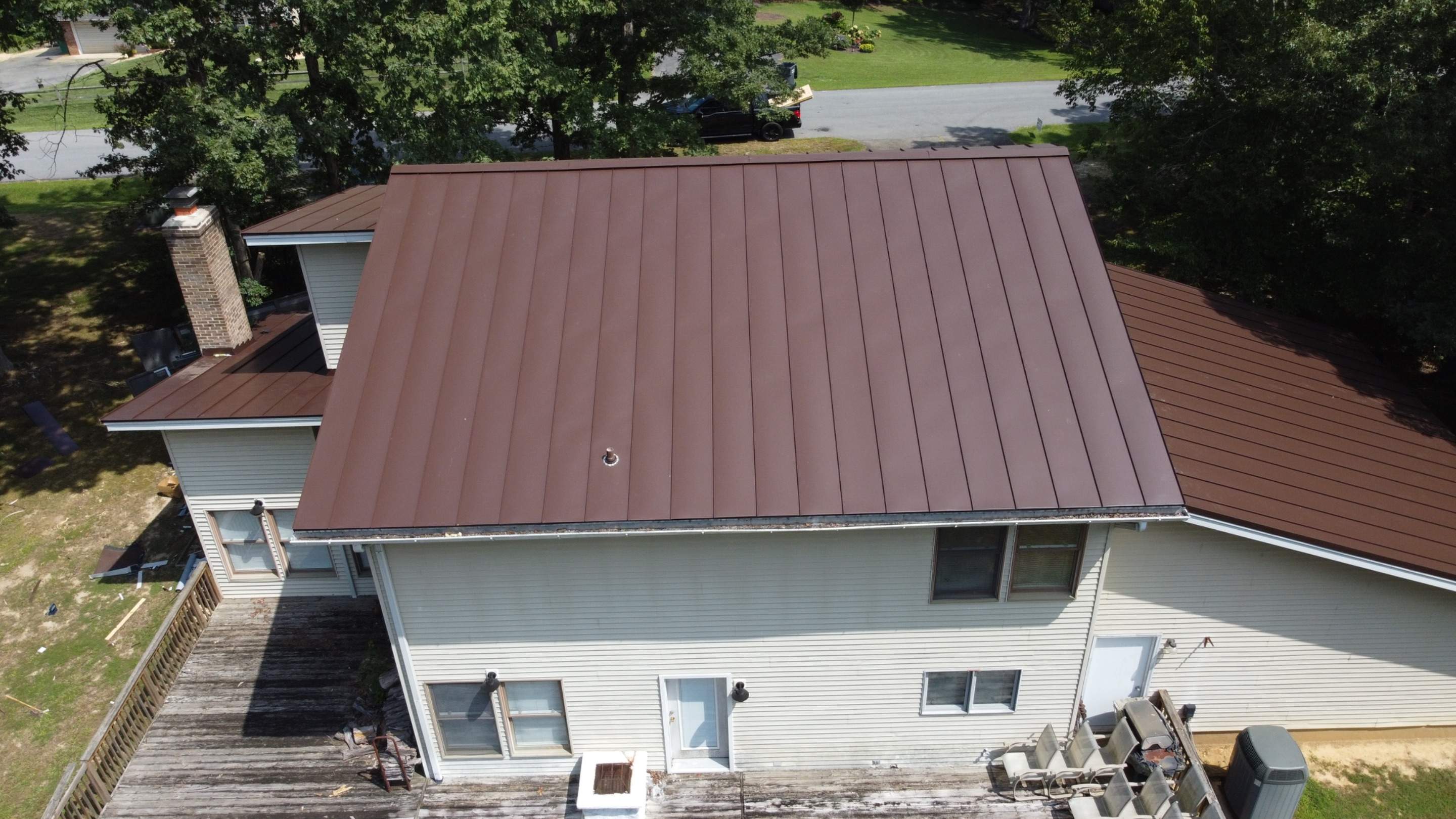 Residential Roofing Installation using Standing Seam Metal Roof | Mechanically Fastened | 24 Gauge by Matter Construction, LLC