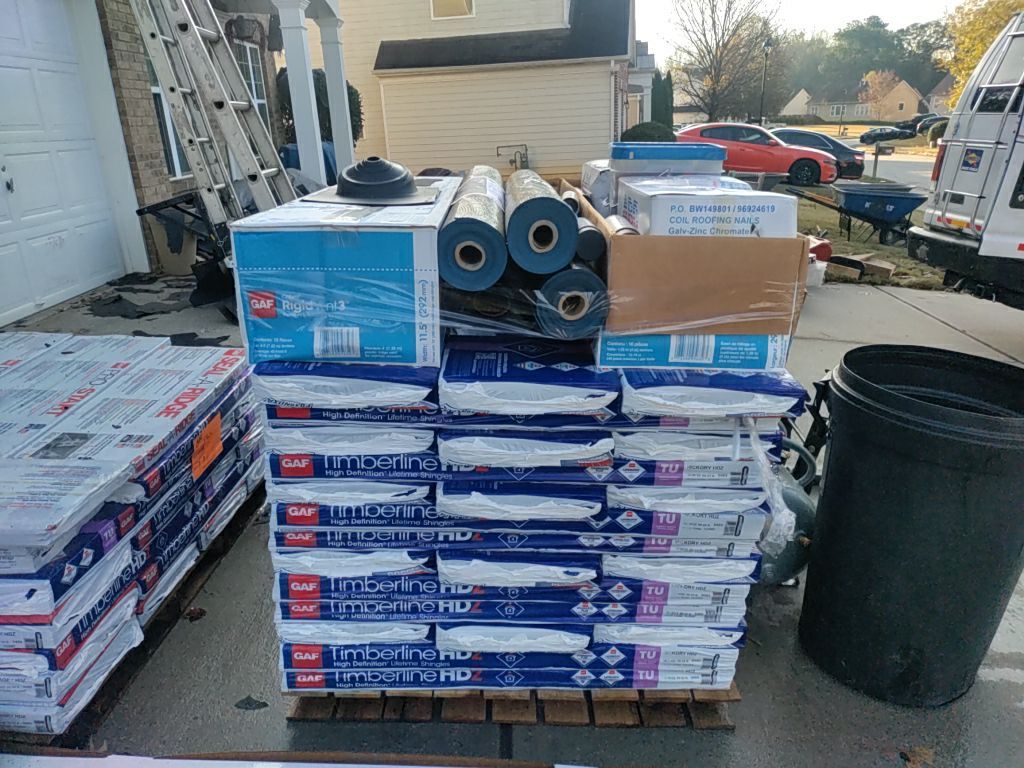 Residential Roofing Installation using Timberline HDZ Hickory  by Inspector Roofing and Restoration