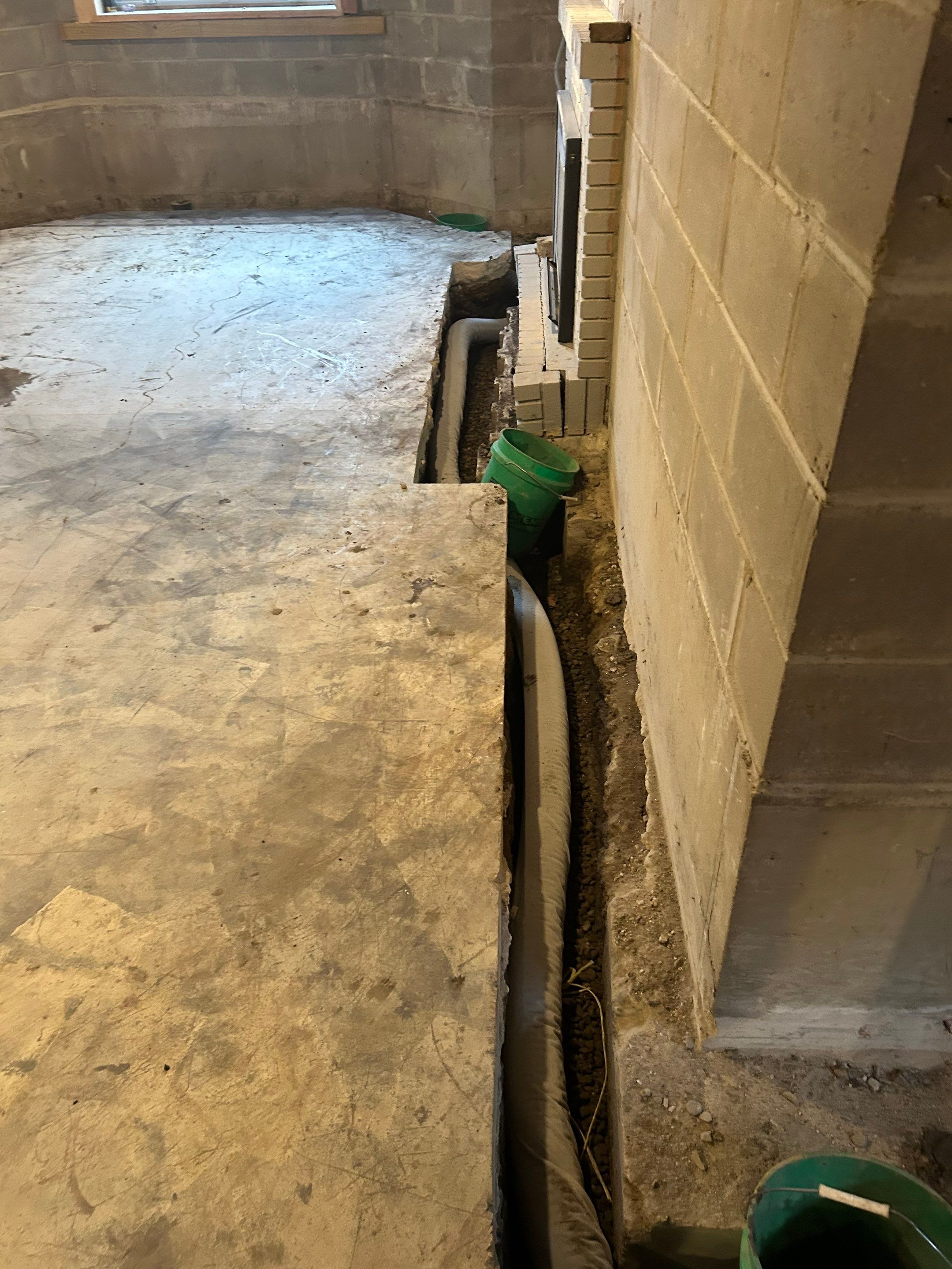 Drain tile for a General Contractor Partner by Waterproofing Northeast