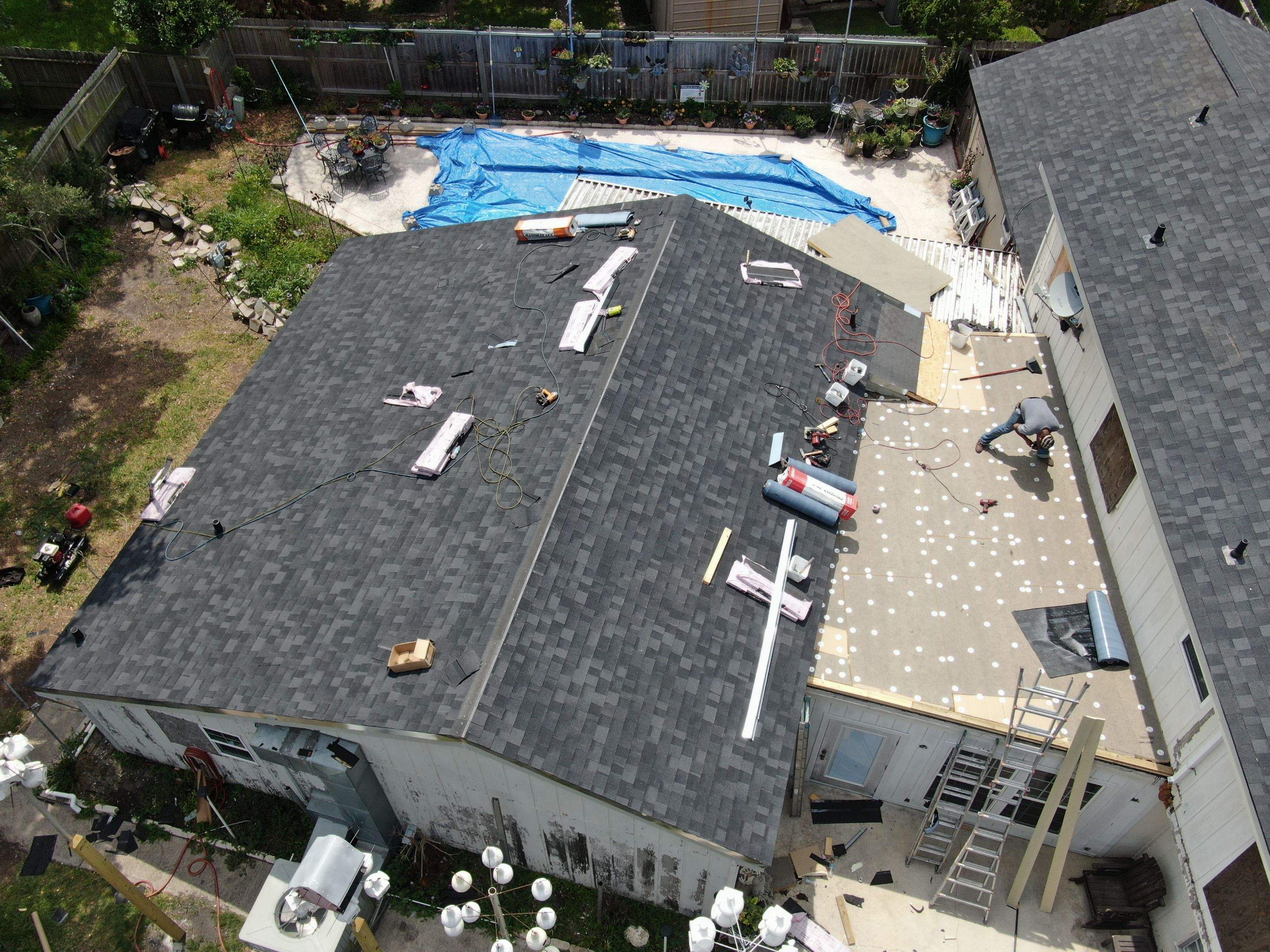 Its to Hot! Insulate this roof by Bayfront Roofing and Construction