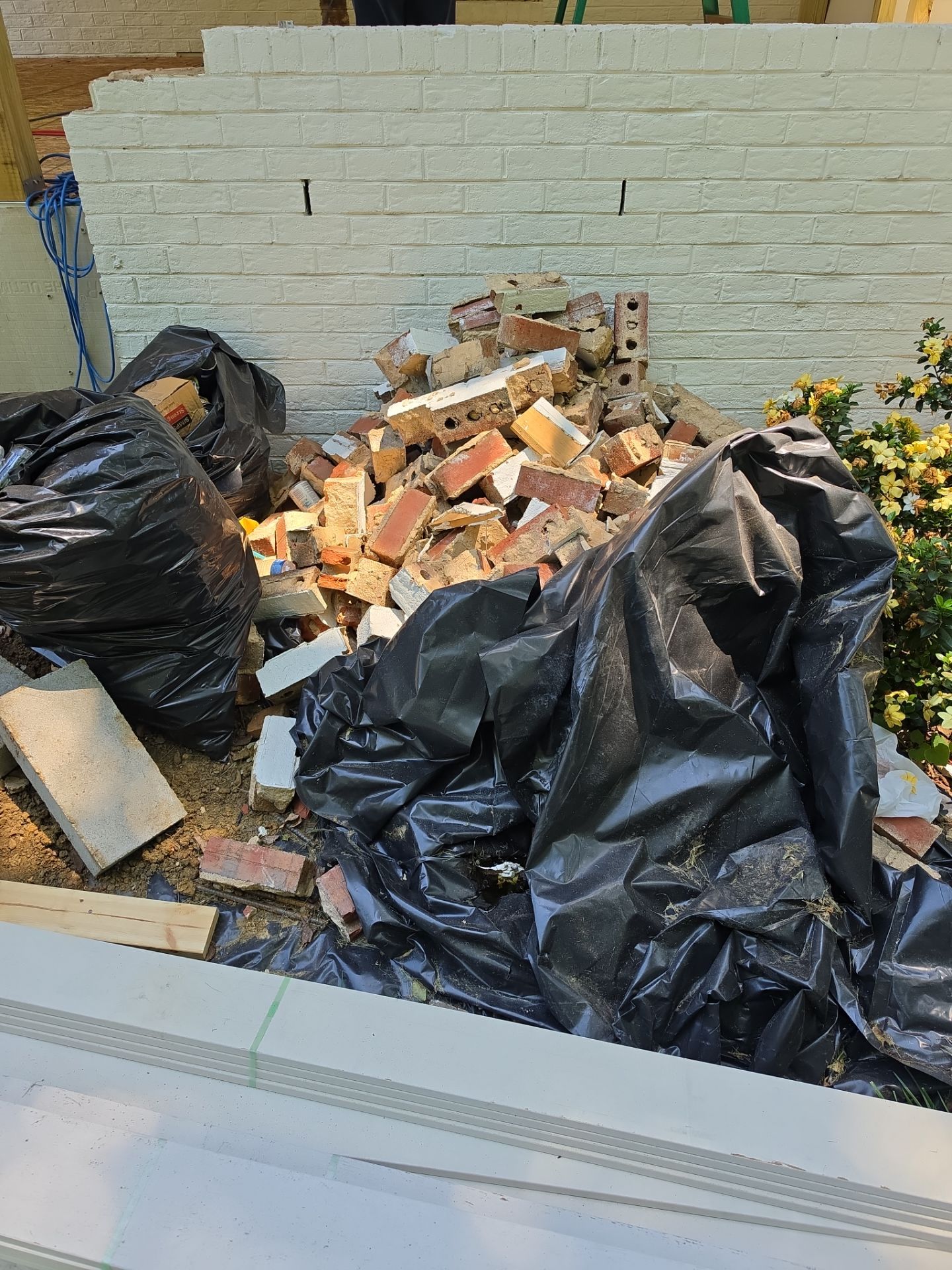 Job site clean up in Charlotte by Badger Hauling