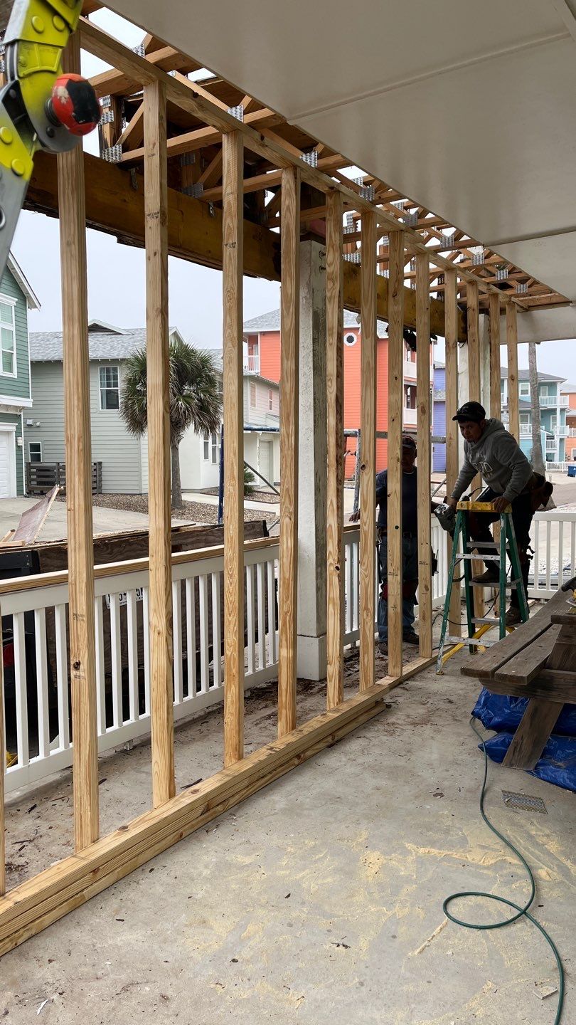 Walk Out Patio Cover by Bayfront Roofing and Construction