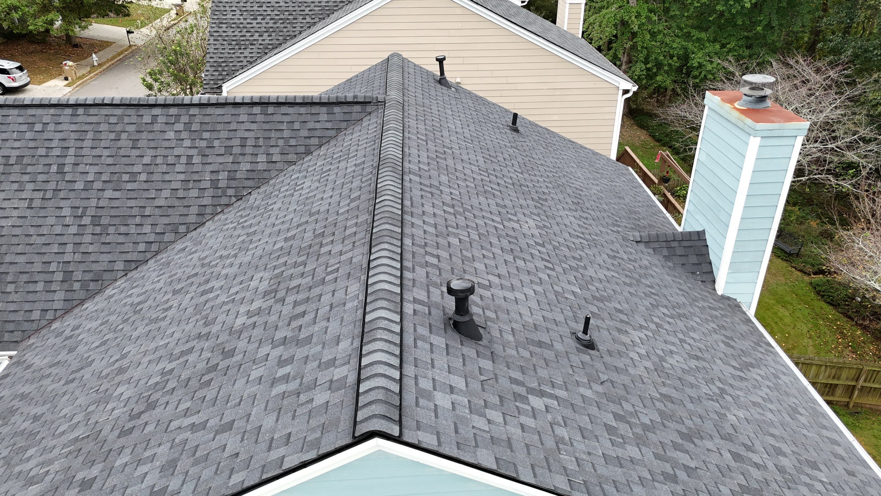 Cumming, GA Roof Replacement CertainTeed Moire Black by Reset Roofing