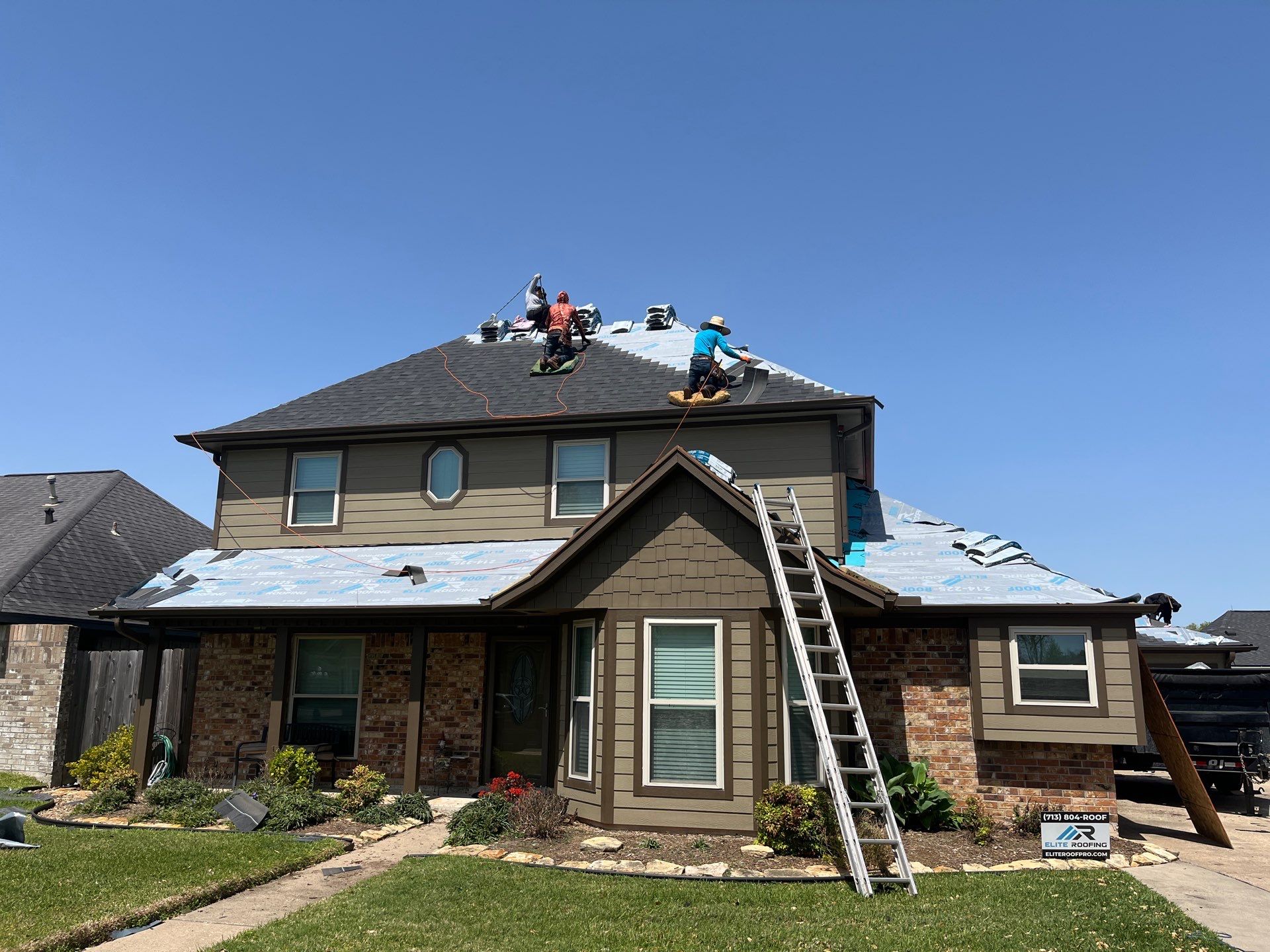 Residential Roof Replacement using IKO Cambridge Lifetime Shingle by Elite Roofing LLC