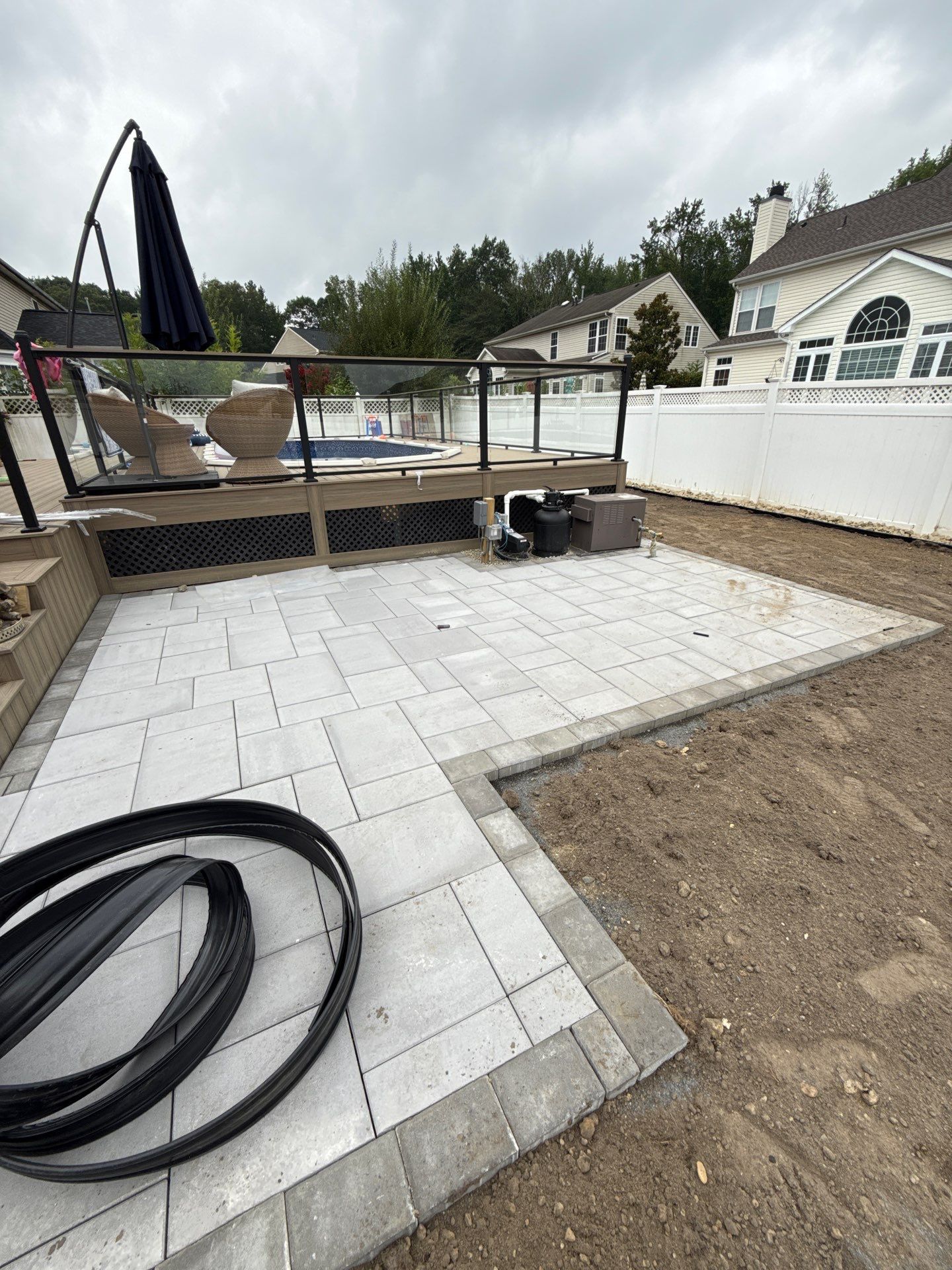 new pool deck in Howell by deck guardian