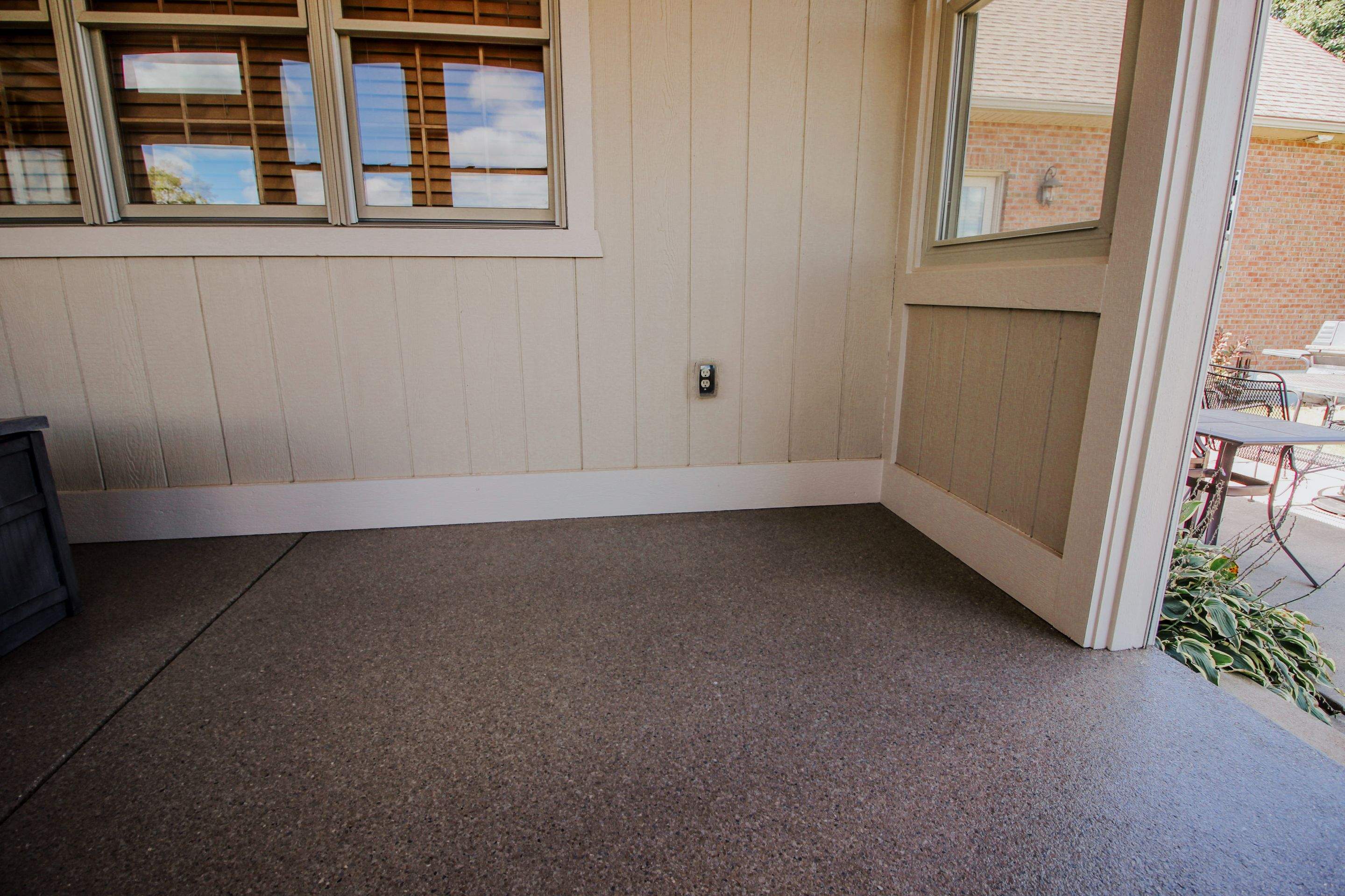 Sunroom Installation using Flint by Your1DayFloor.com
