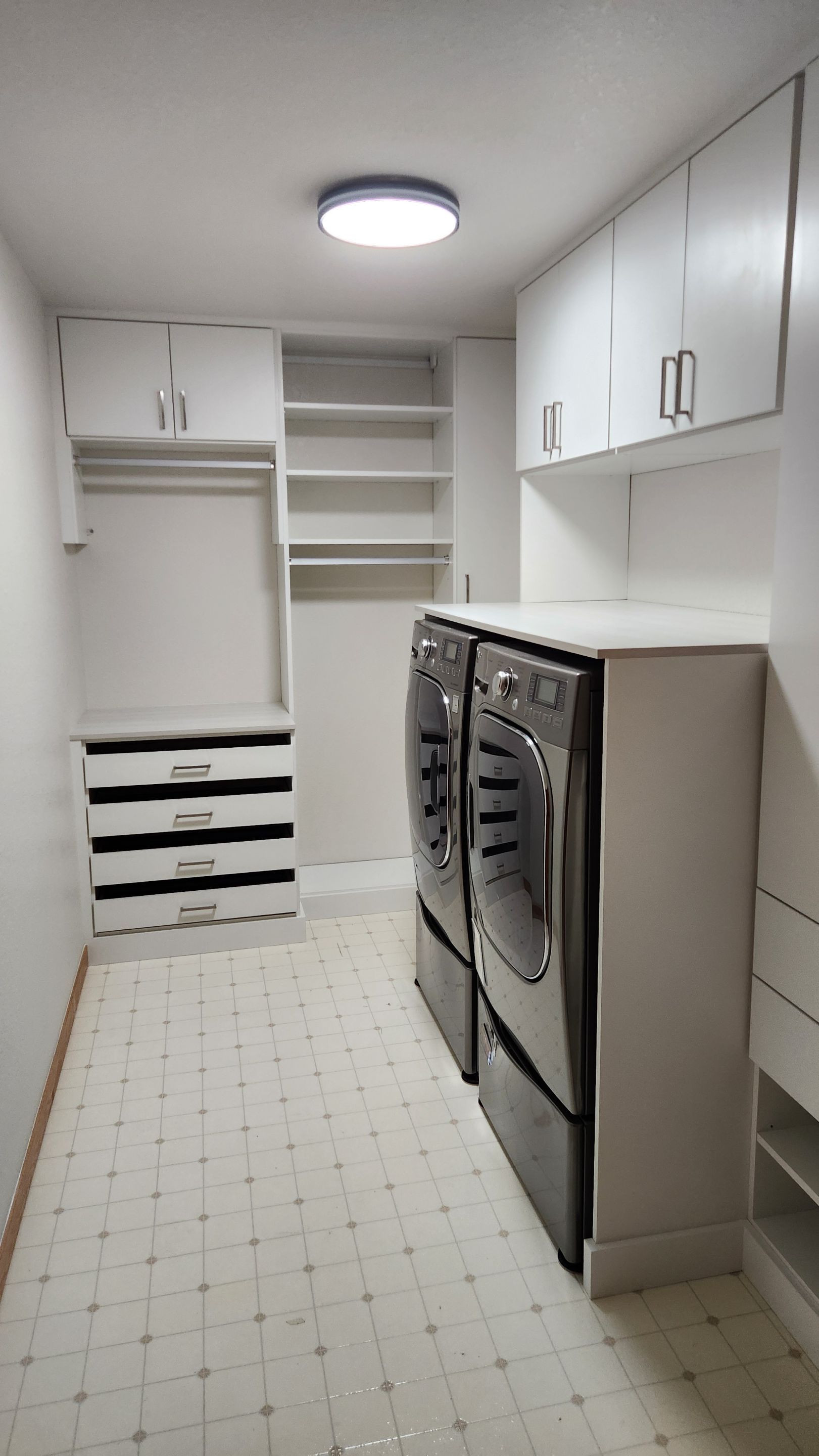 Longmont Laundry Room in SuperLam White by Concept 32, Inc.