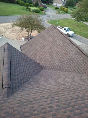 Residential Roofing Installation using GAF TImberline HDZ Hickory