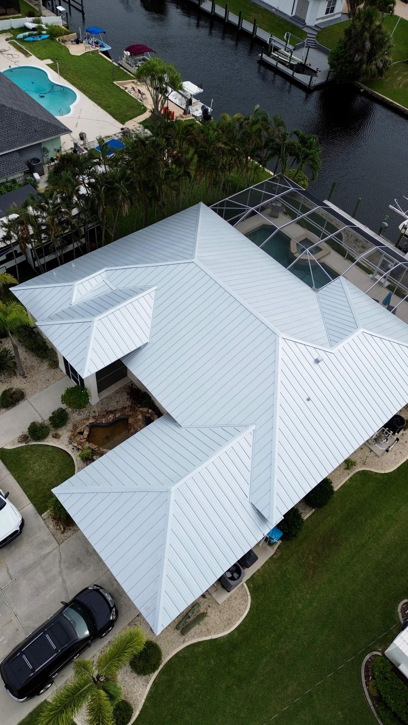 Residential Roofing Installation using Standing Seam Metal by Protek Roofing Heating Air & Solar