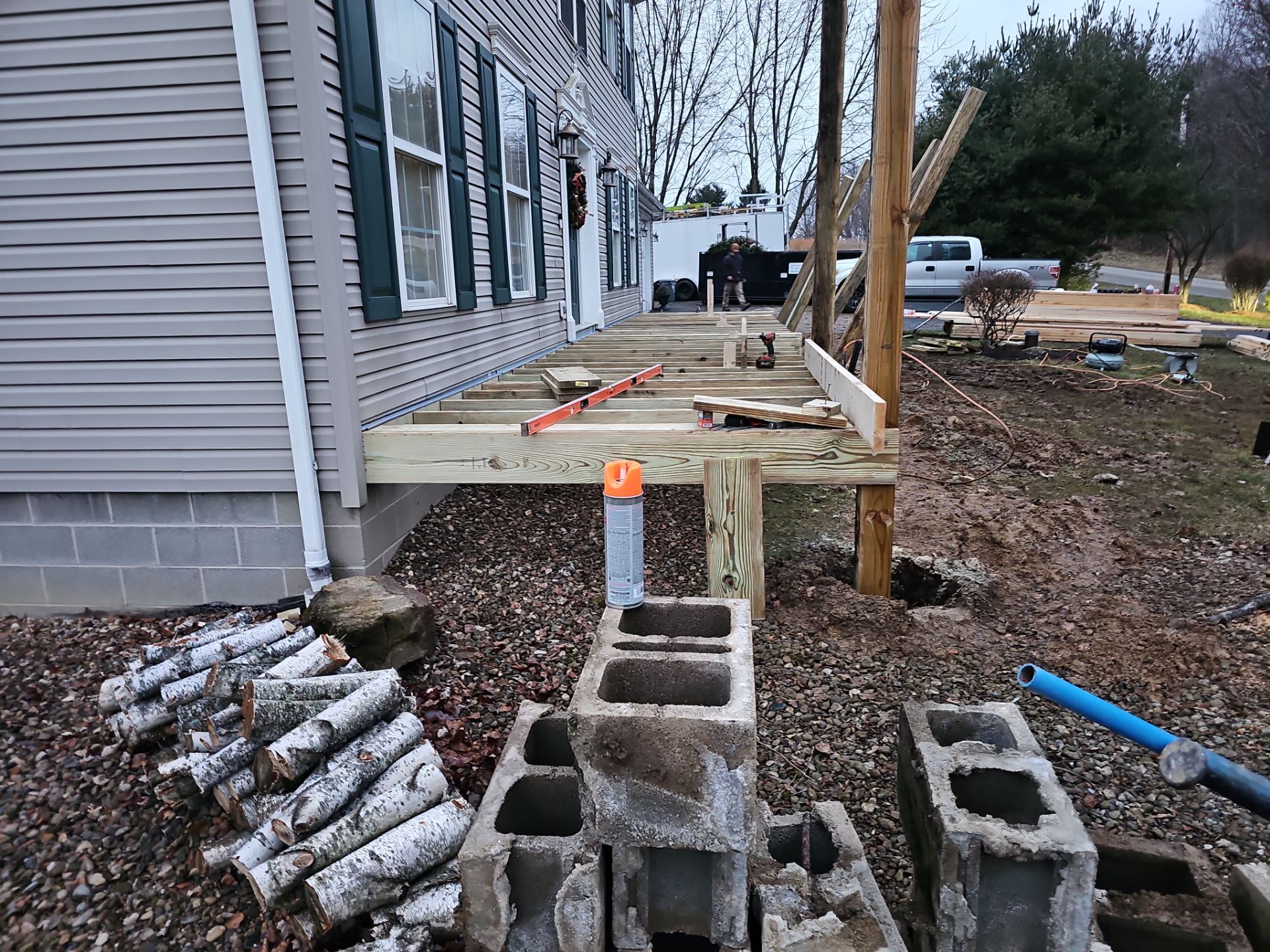 Porch by Cousins Roofing Siding & Decks