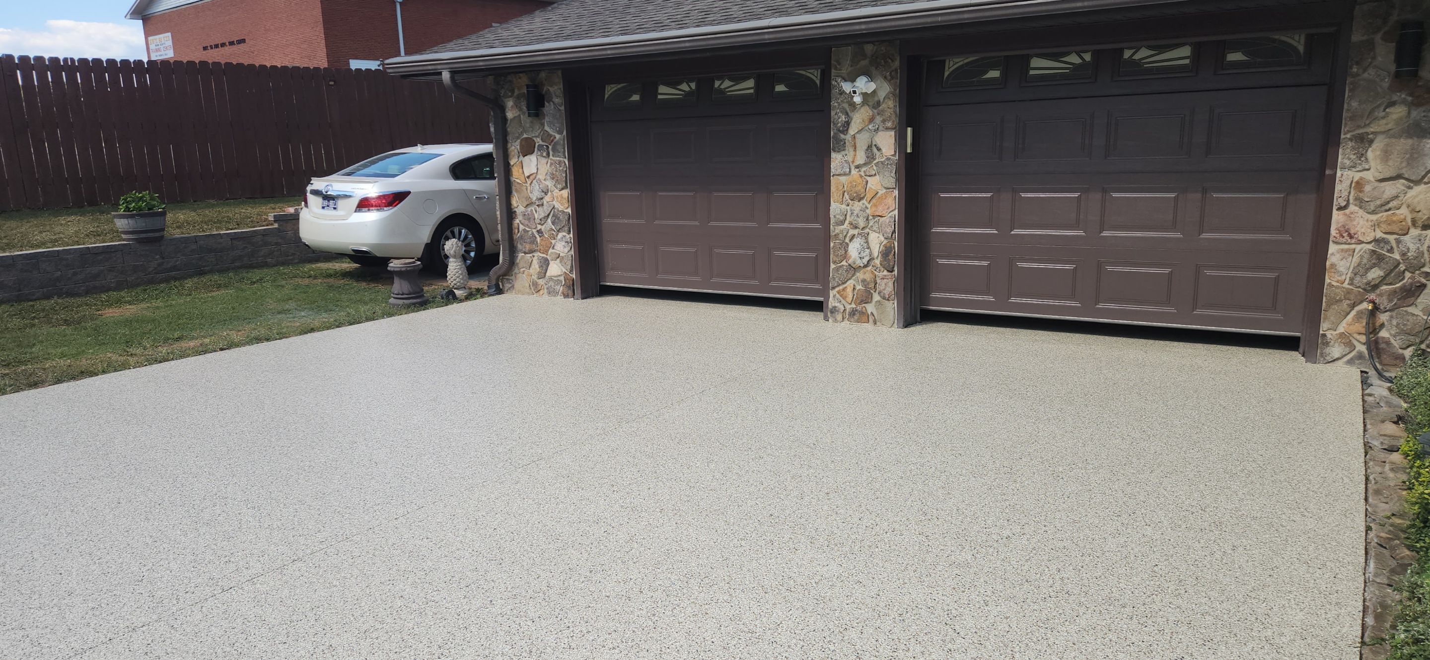 Garage and Driveway Makeover Using Desert Flake by Elite Floor Solutions