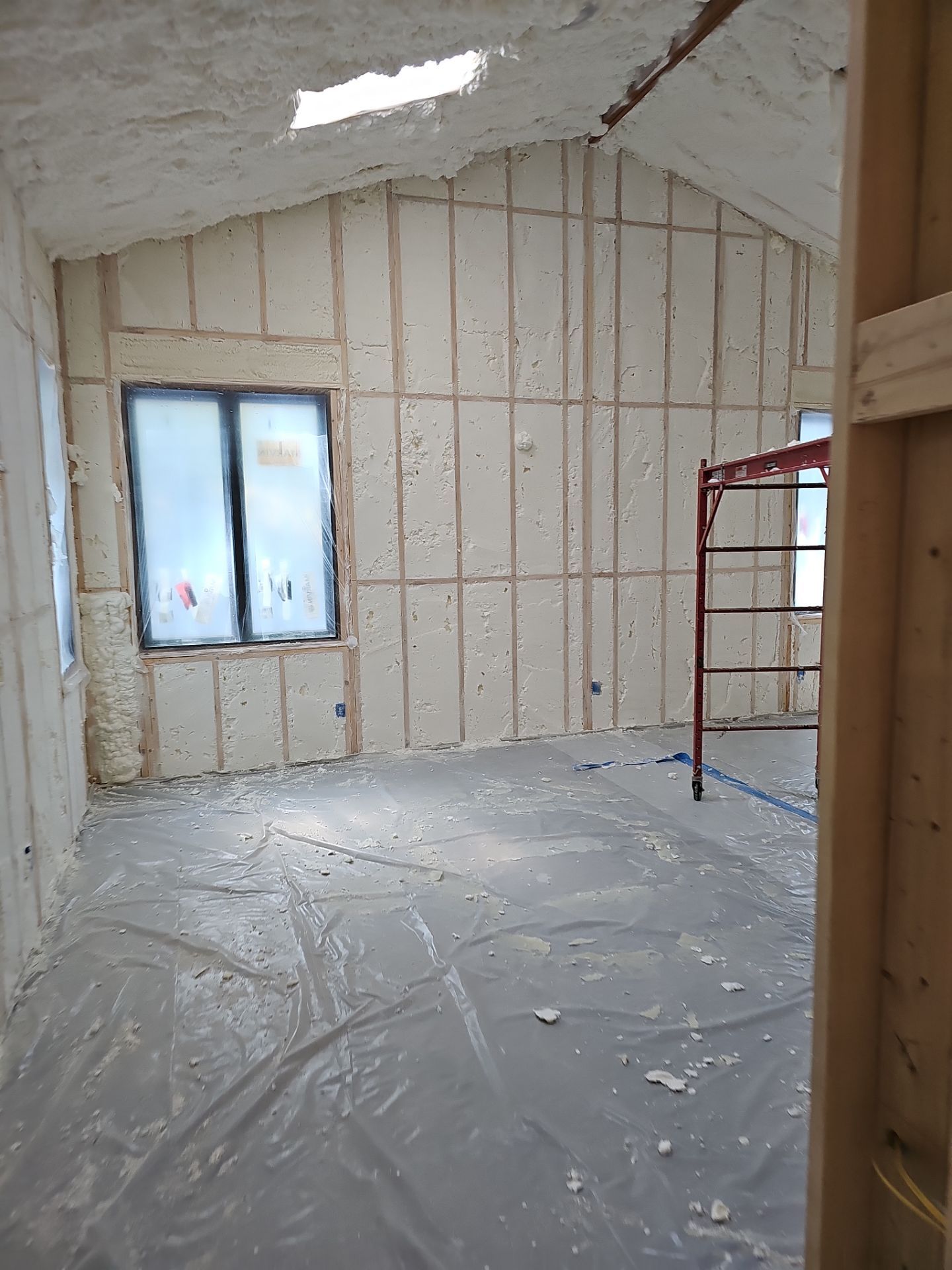 Spray Foam Insulation using open cell spray foam by NYS Foam & Energy