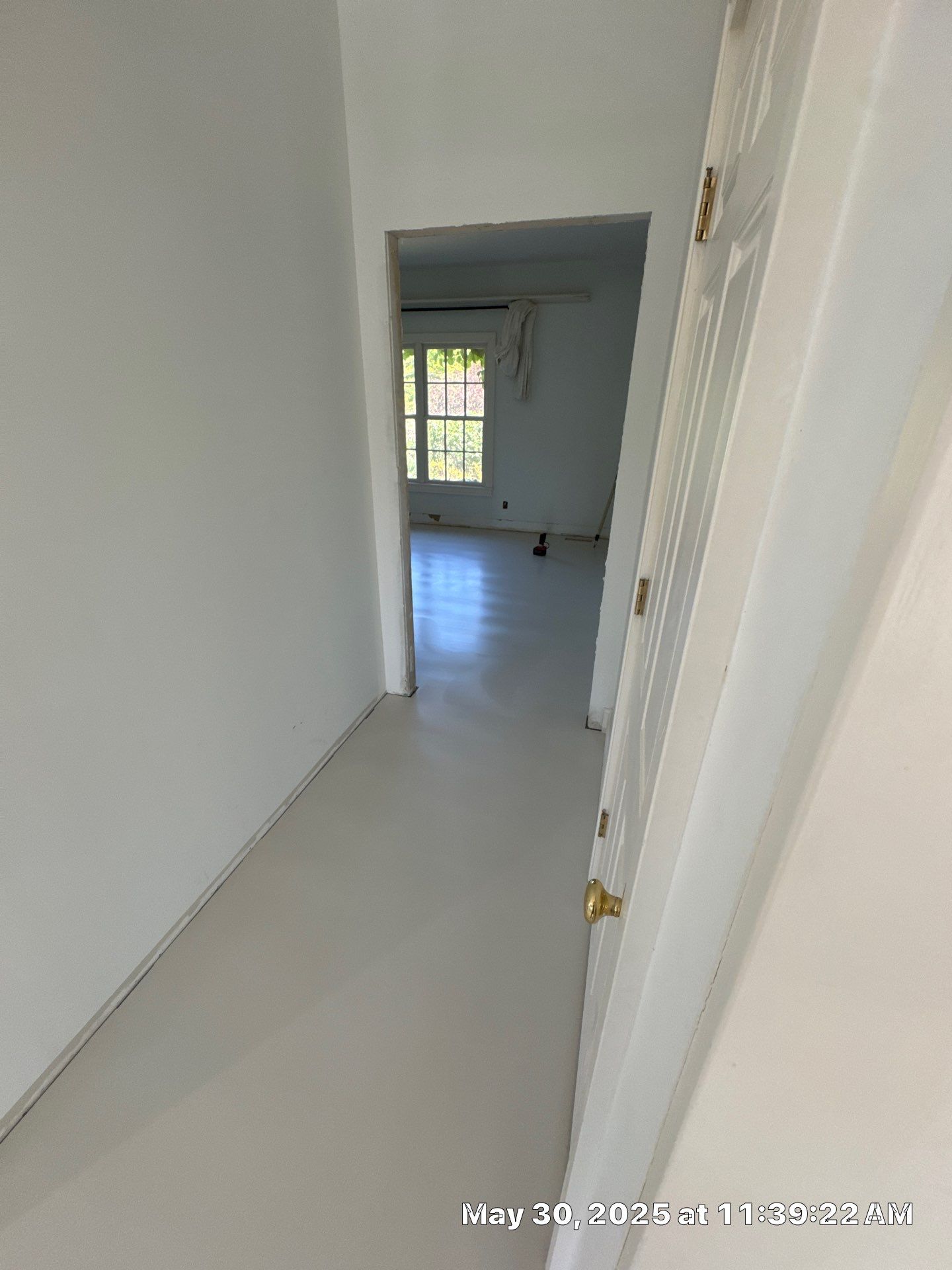Paint the brand new maple floor...WHITE! Designer-driven project is a showstopper! by RTBaldwin Hardwood Floors