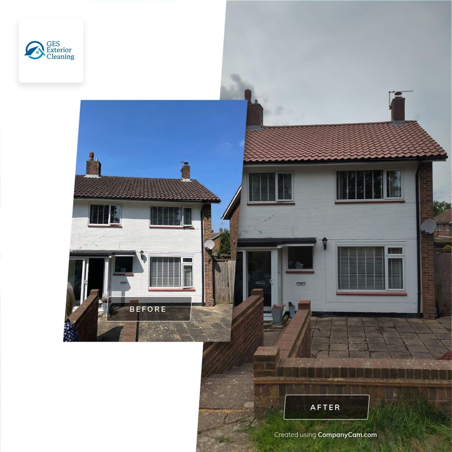 Roof Cleaning and Biocide Treatment using Honda 15lpm Low Pressure Washing Machine by Ges Exterior Cleaning ltd