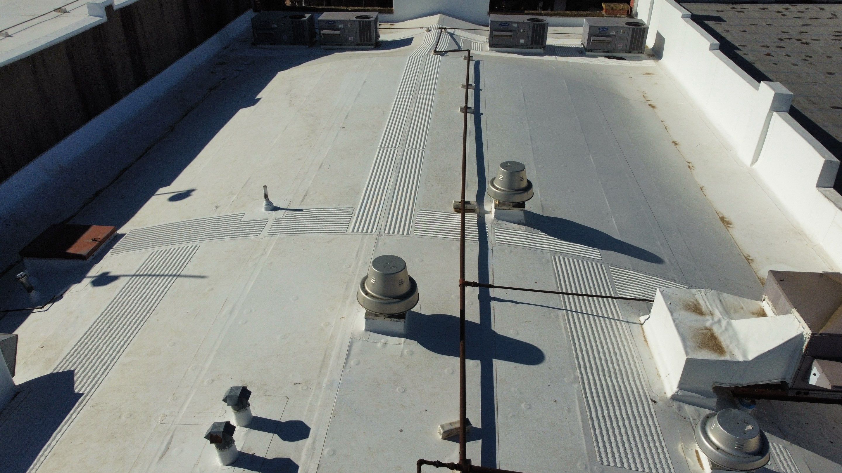 Commercial Roofing Installation using GAF by Frontline Roofing and Construction