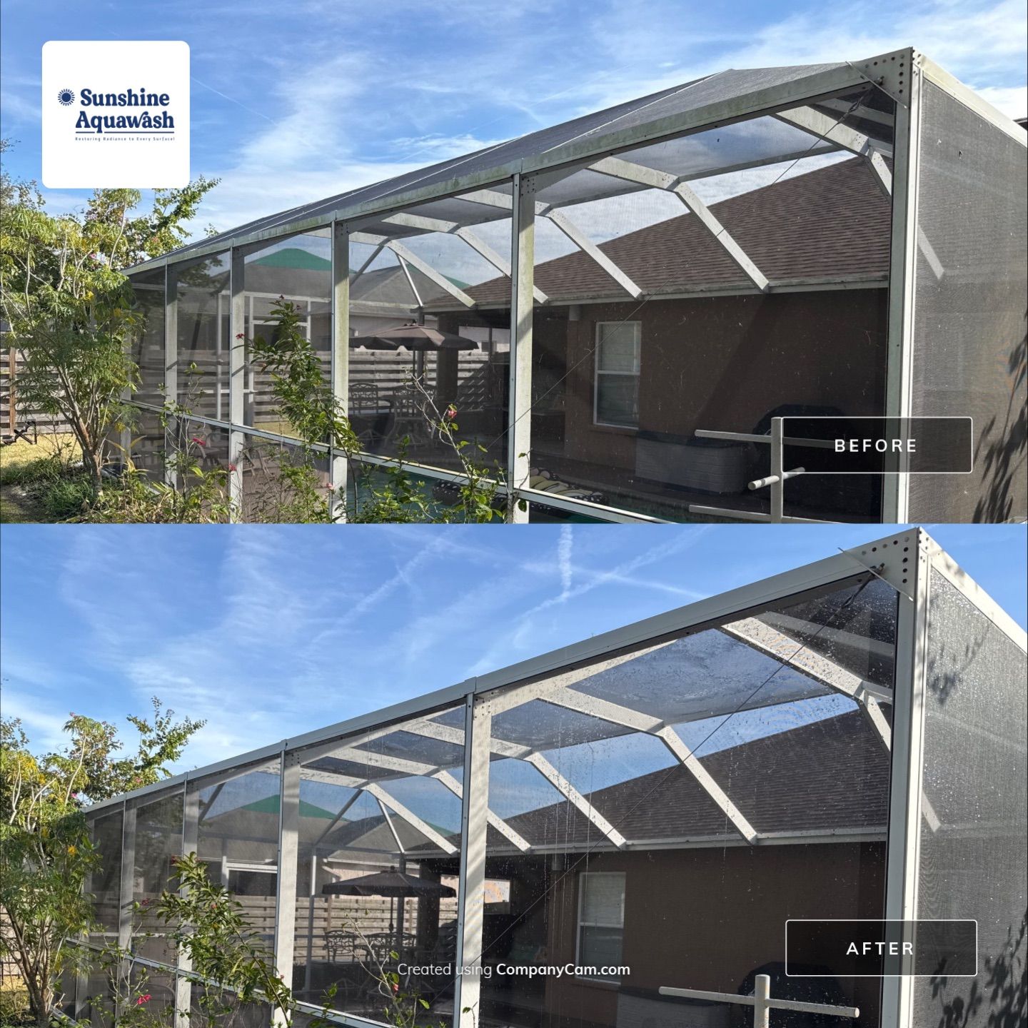 Driveway, Sidewalk, Street Curbing & Pool Screen Enclosure Cleaning in Regency Oaks, Palmetto, FL | Sunshine AquaWash by Sunshine AquaWash