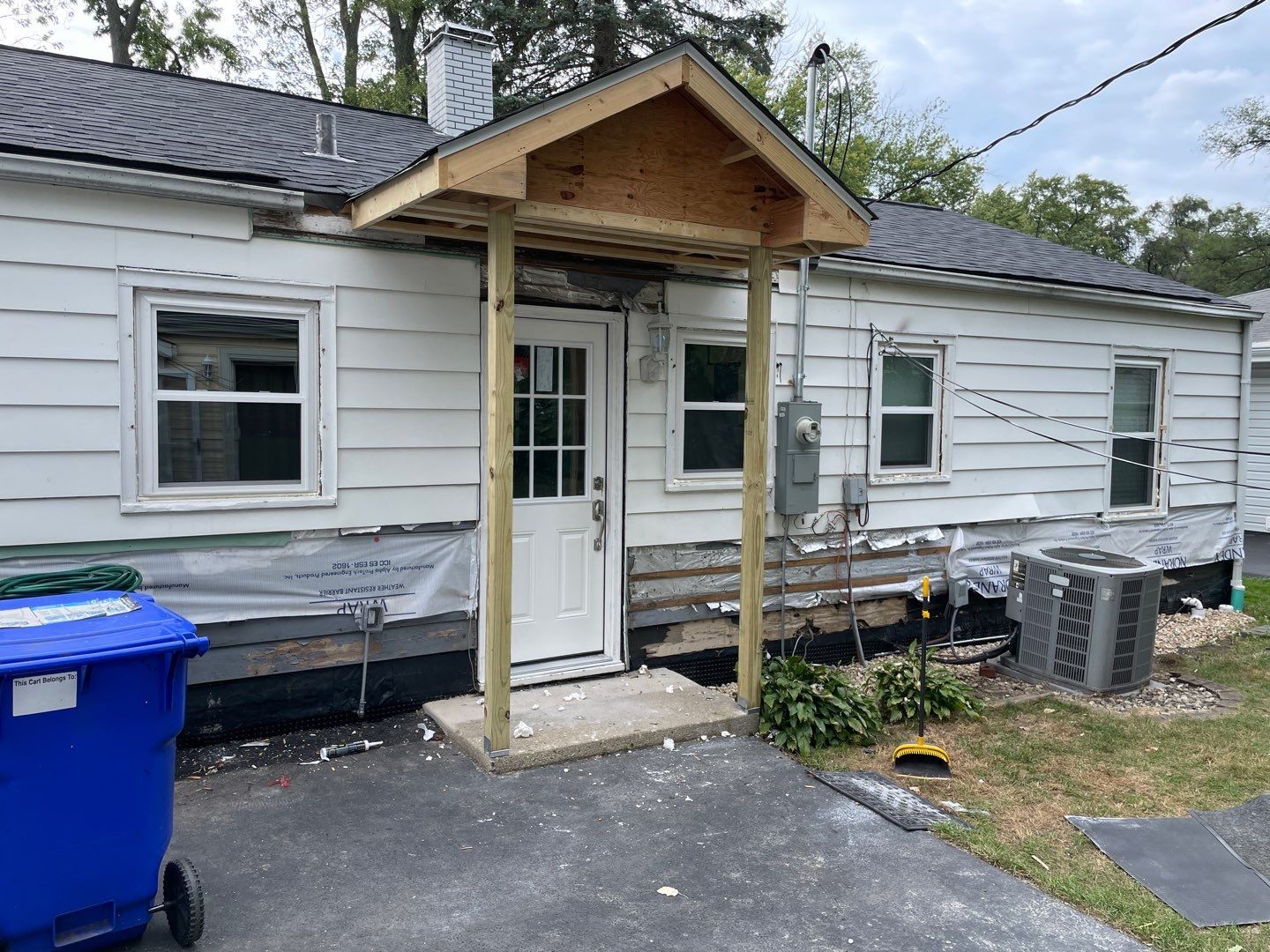 Siding Installation using Alside Charter Oak Siding  by Pro Home Services Inc