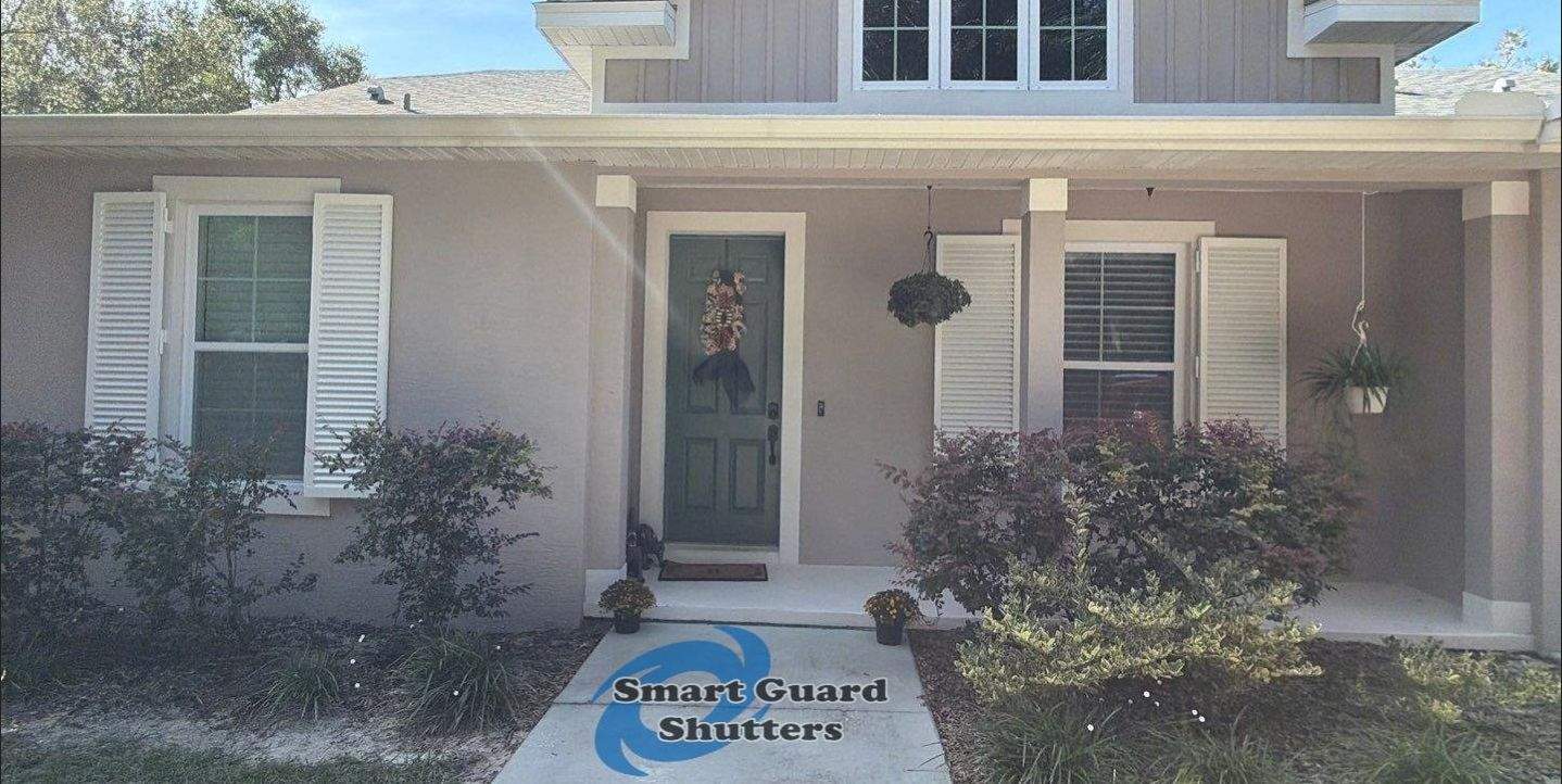 Hurricane Protection in White by Smart Guard Shutters