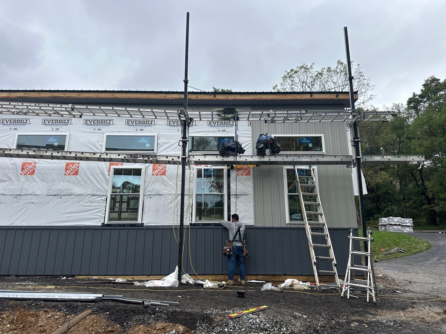 Large Garage Build by Bec Construction Llc