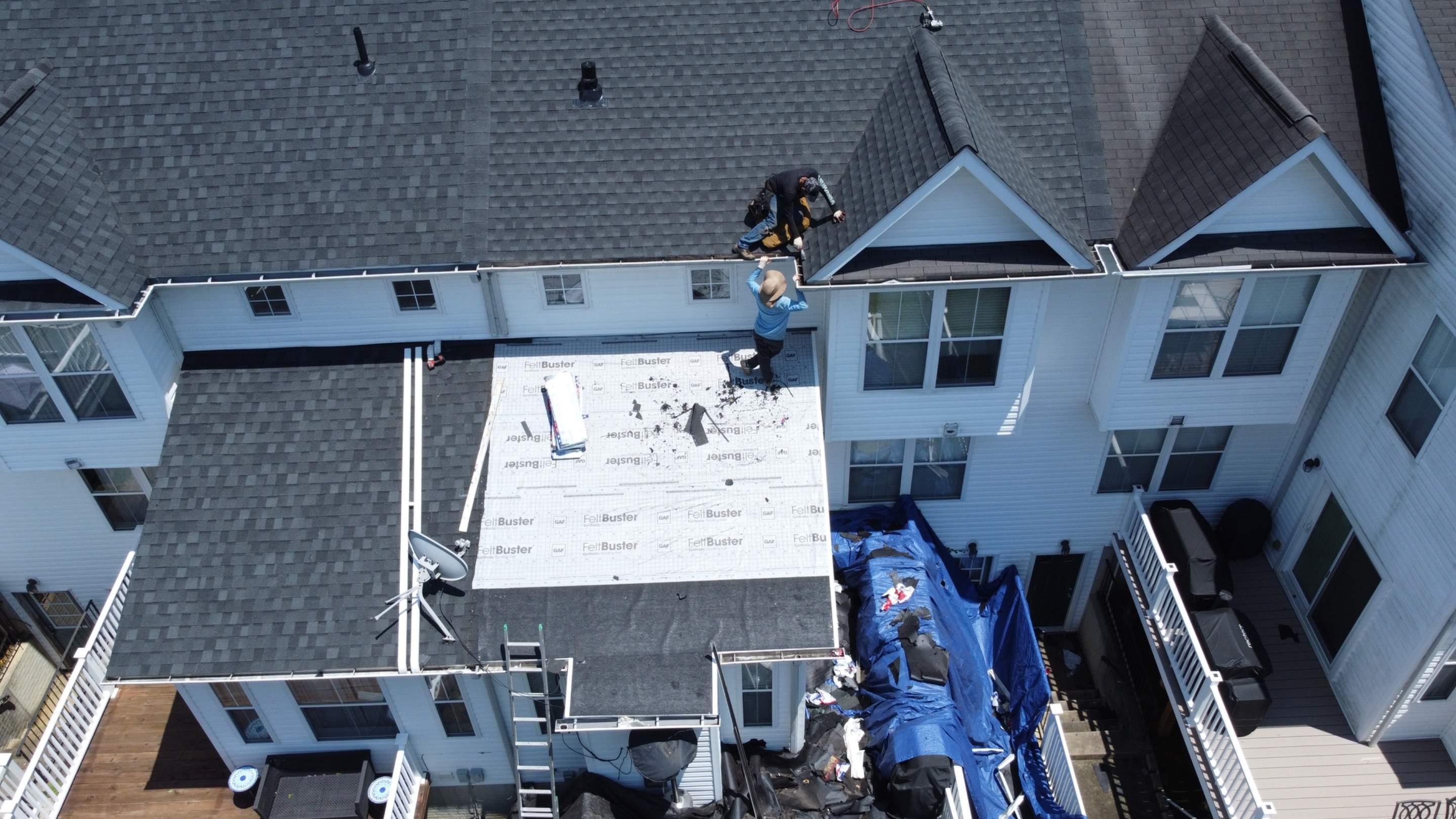 Residential Roofing Installation using GAF Timberline HDZ by Matter Roofing & Construction