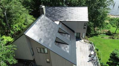 Tesla Solar Roof install Severn River