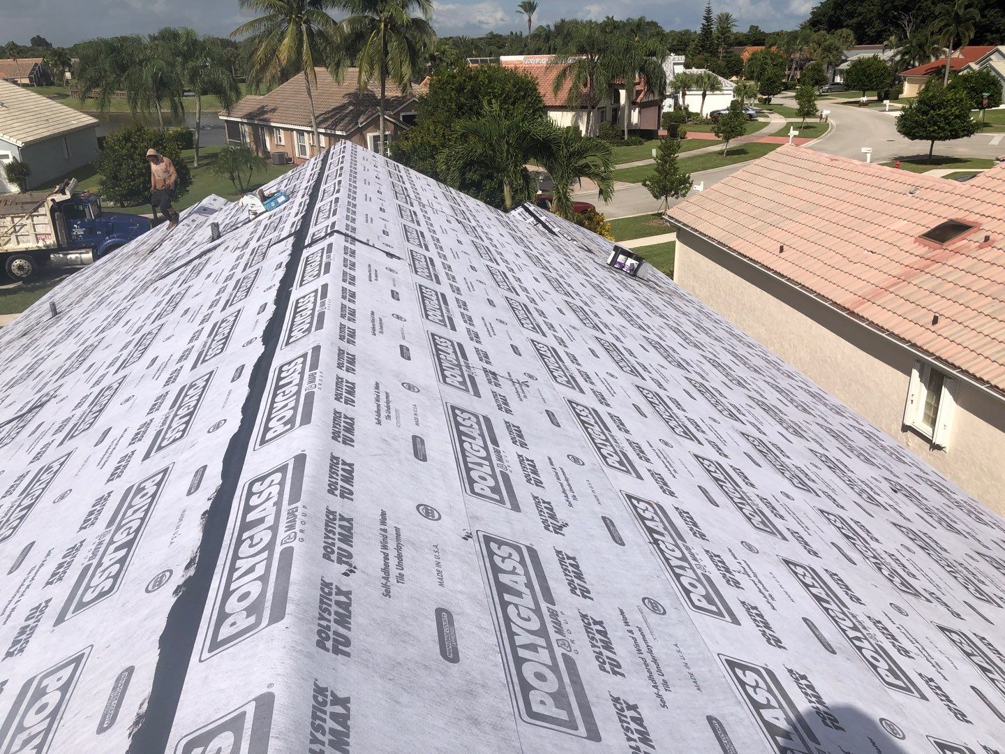 Residential Roofing Installation using Eagle Roofing Tile by BLUES BROTHERS ROOFING