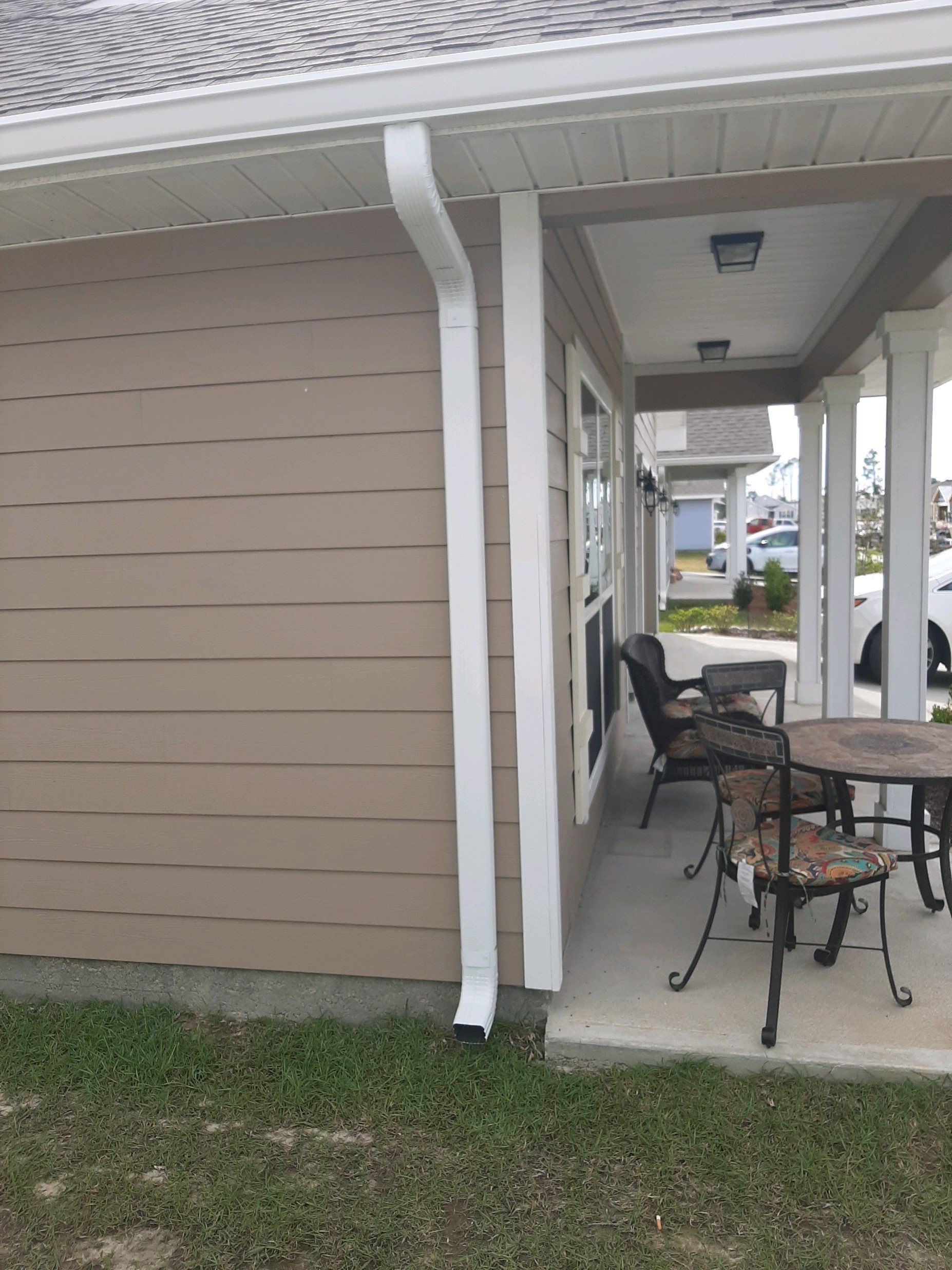 Seamless Gutter Installation using White K-Style Gutters by Gutter Professors