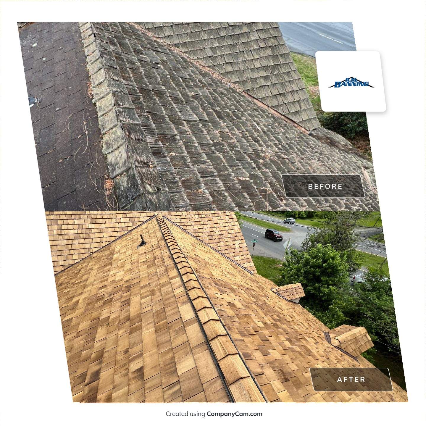 Gainesville Historic Structure: Western Red Cedar #1 Perfection G&R CCA Cedar Shakes by RM Banning, Inc.