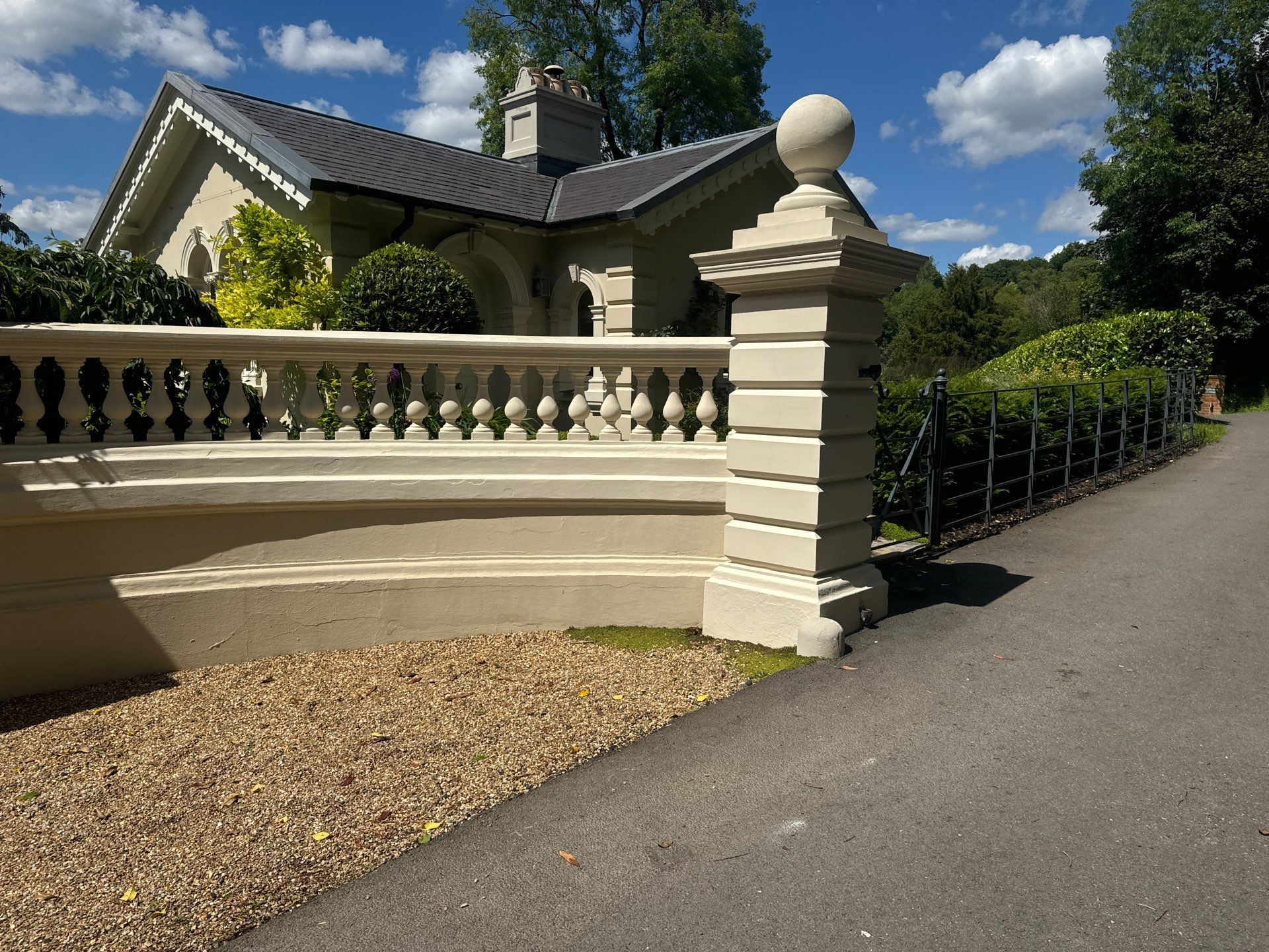 Render Clean using Honda 15lpm Low Pressure Washing Machine by Ges Exterior Cleaning ltd