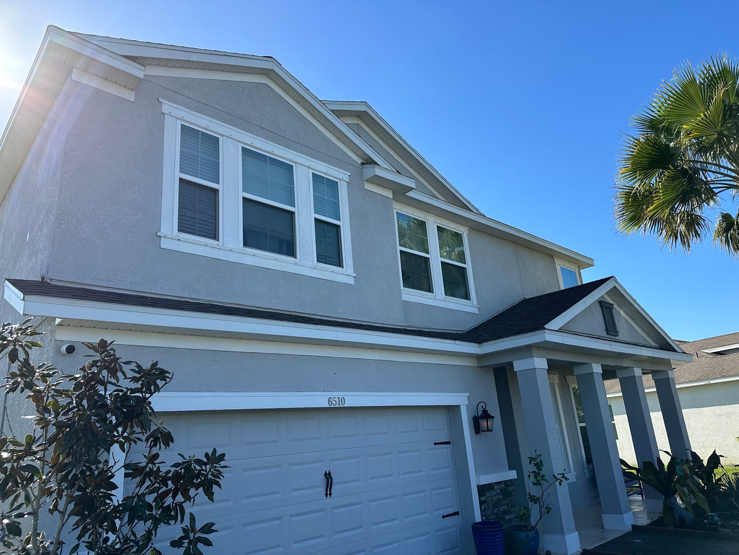 2-Story House Wash & Paver Driveway Cleaning in Trevesta Community, Palmetto, FL | Sunshine AquaWash by Sunshine AquaWash