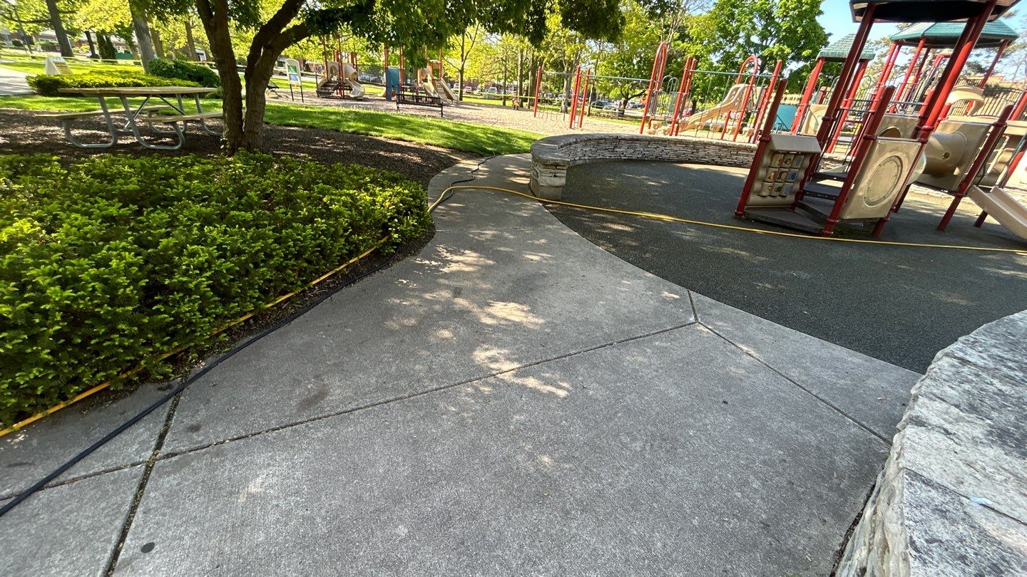 Playground cleaning by Northern Power Washing LLC.