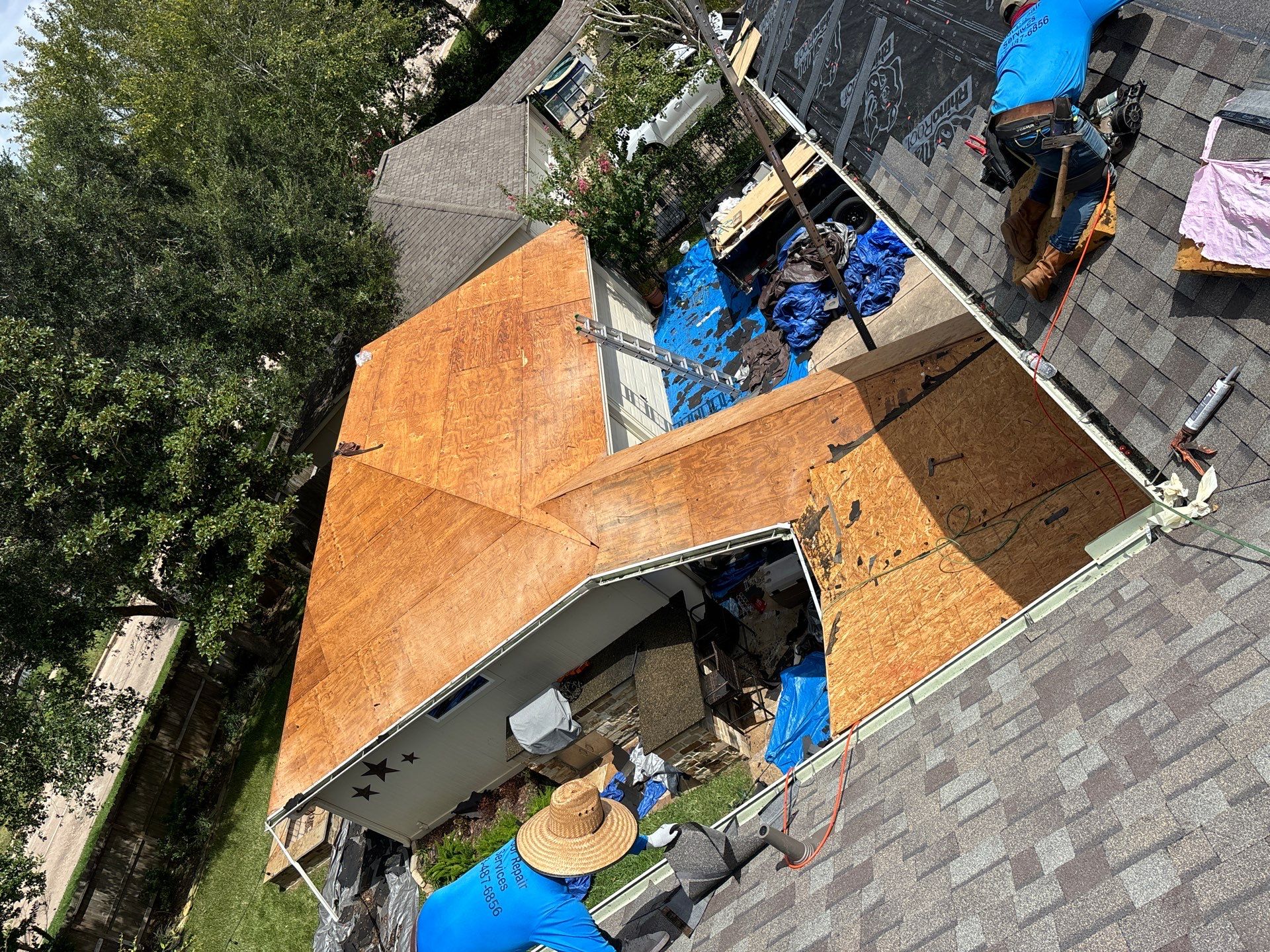 Residential Roofing Installation using Owen's Corning Duration (Lifetime) Shingles by Roof Repair Company