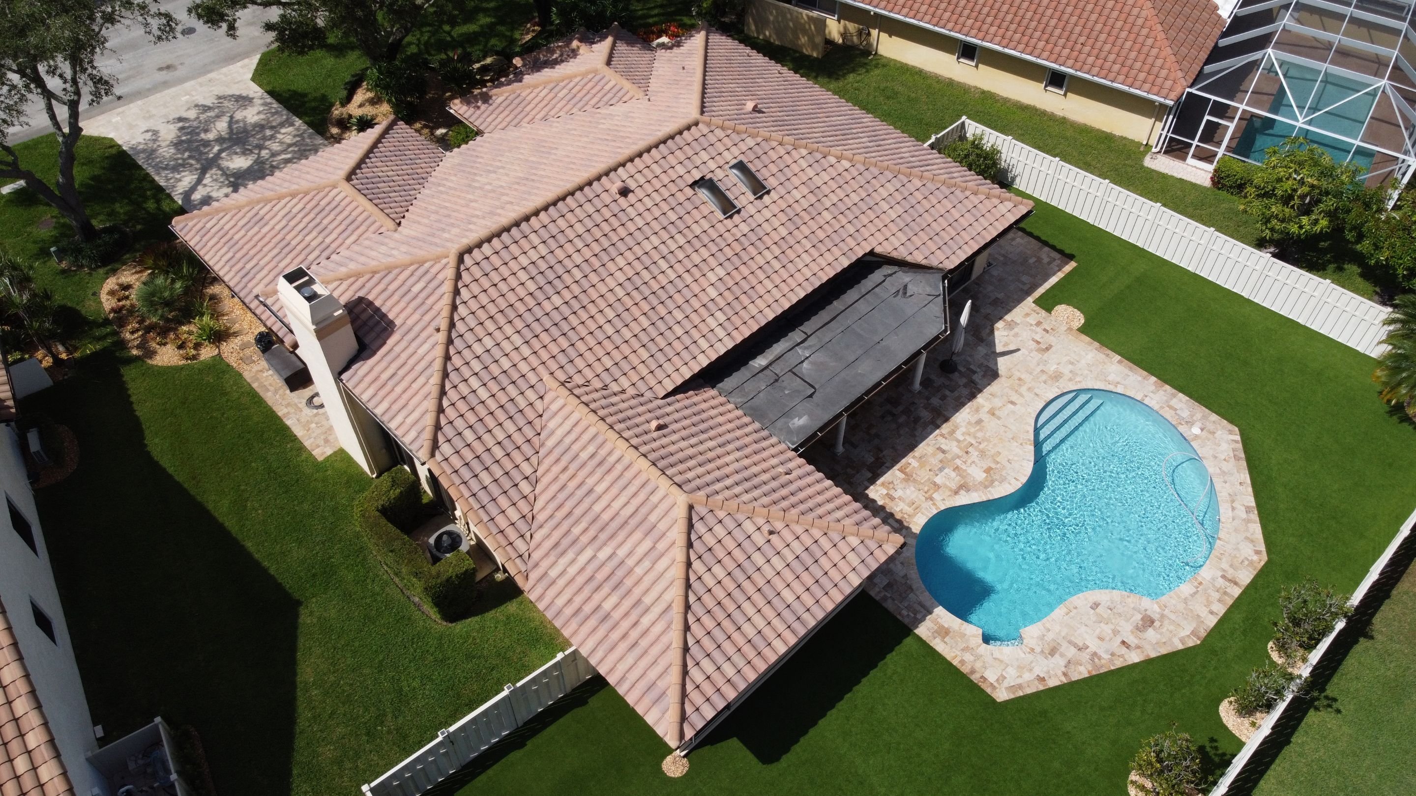 Residential Roofing Installation using 1" Nail strip metal roof by BLUES BROTHERS ROOFING