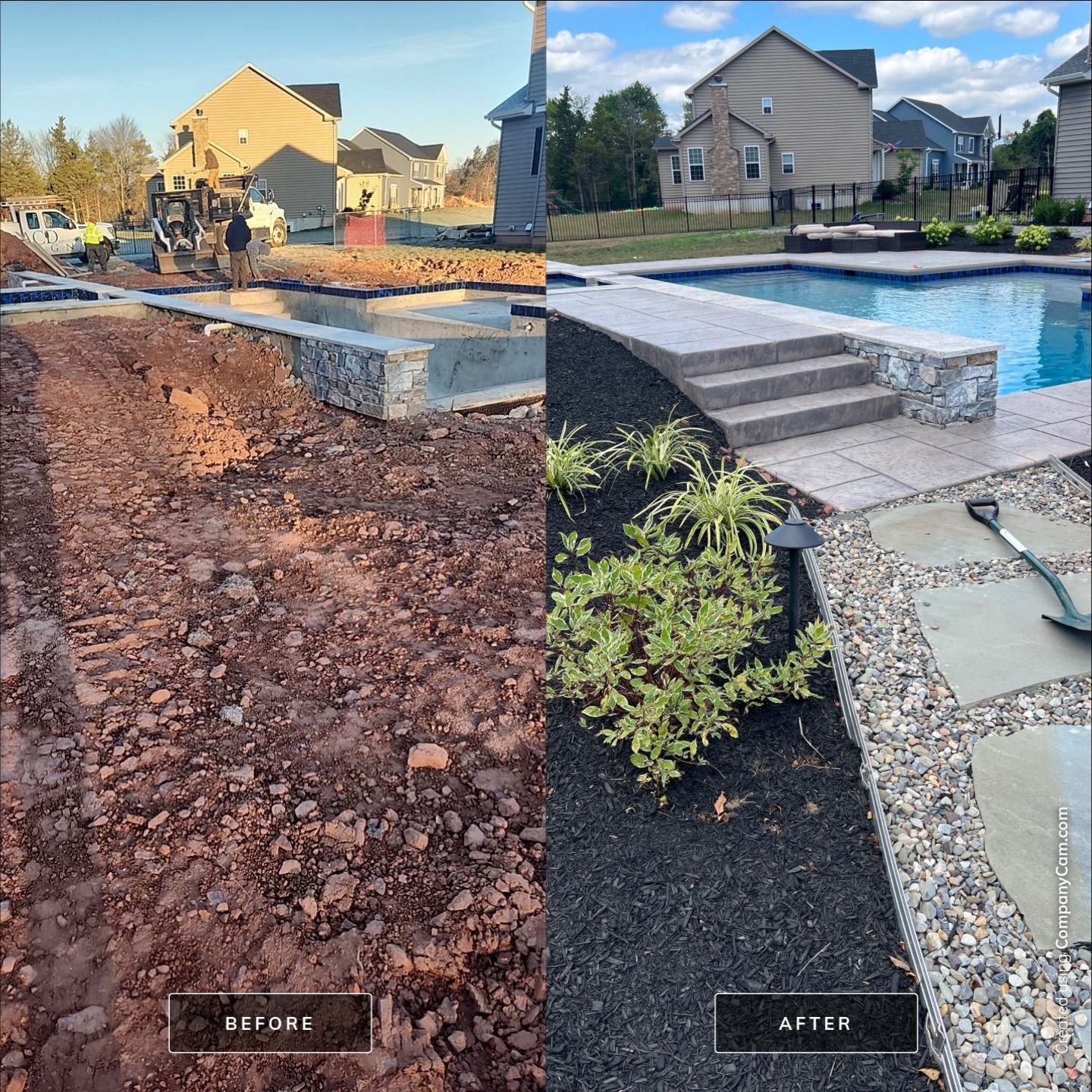 Stamped Pool Deck in Neiffer by Architectural Concrete Design