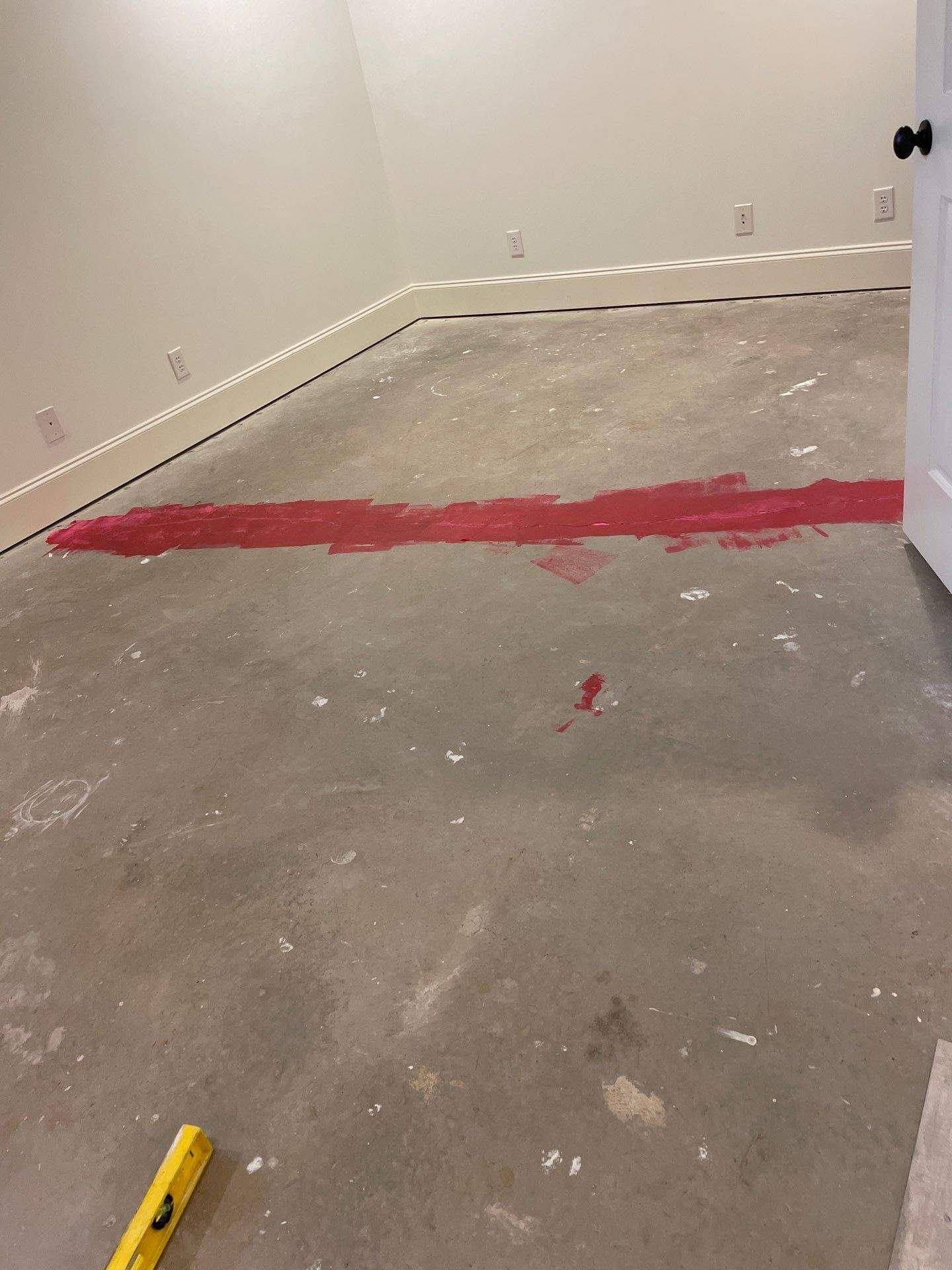 Herringbone basement floor by Footprints Bath and Tile of East Atlanta